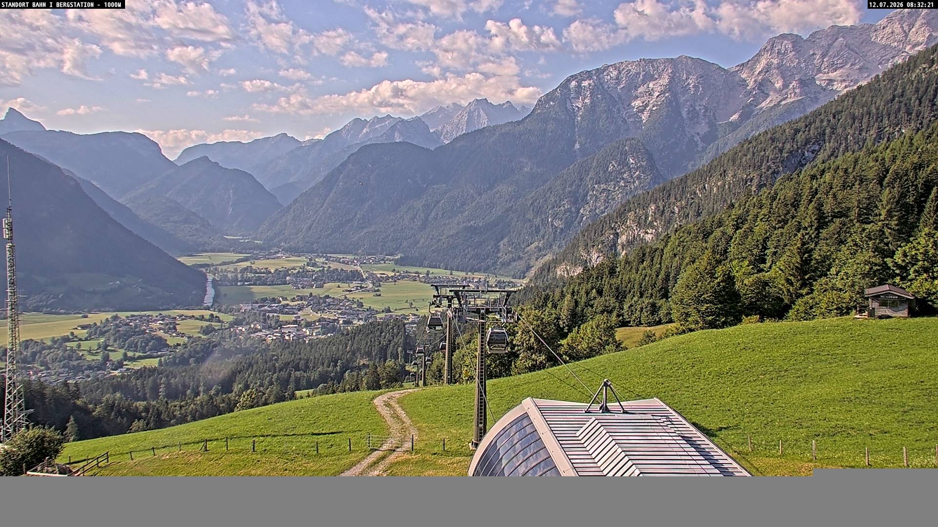 Archived image Webcam Mountain station Almbahn I