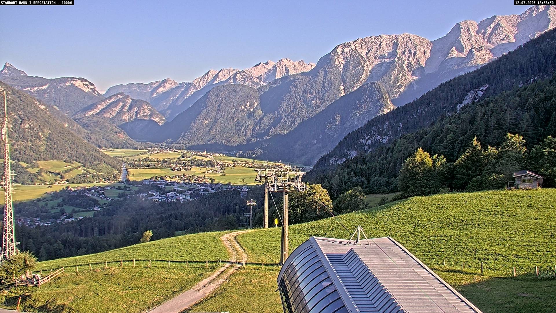 Archiv Foto Webcam Bergstation Almbahn I, Lofer