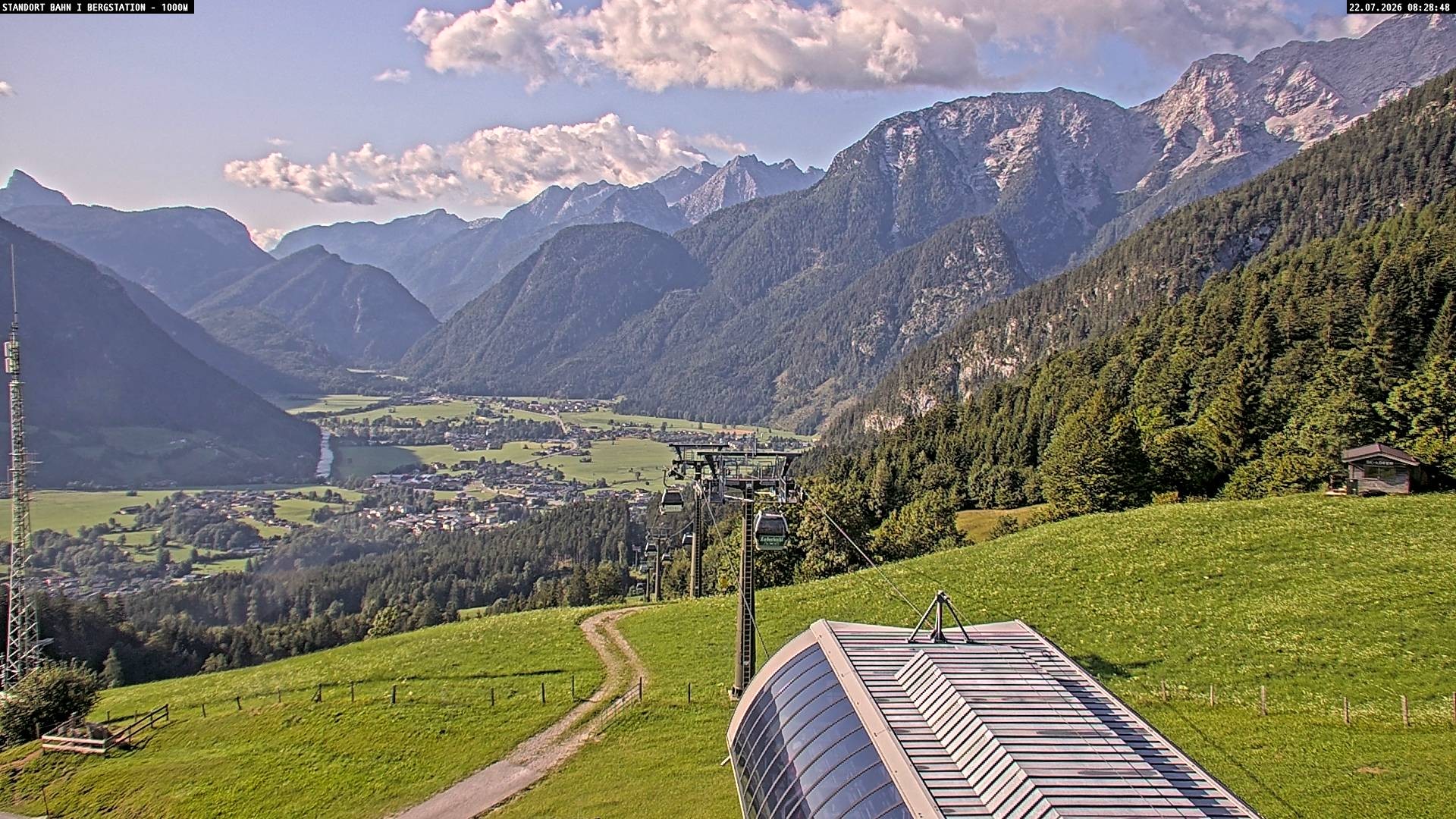 Archiv Foto Webcam Bergstation Almbahn I, Lofer