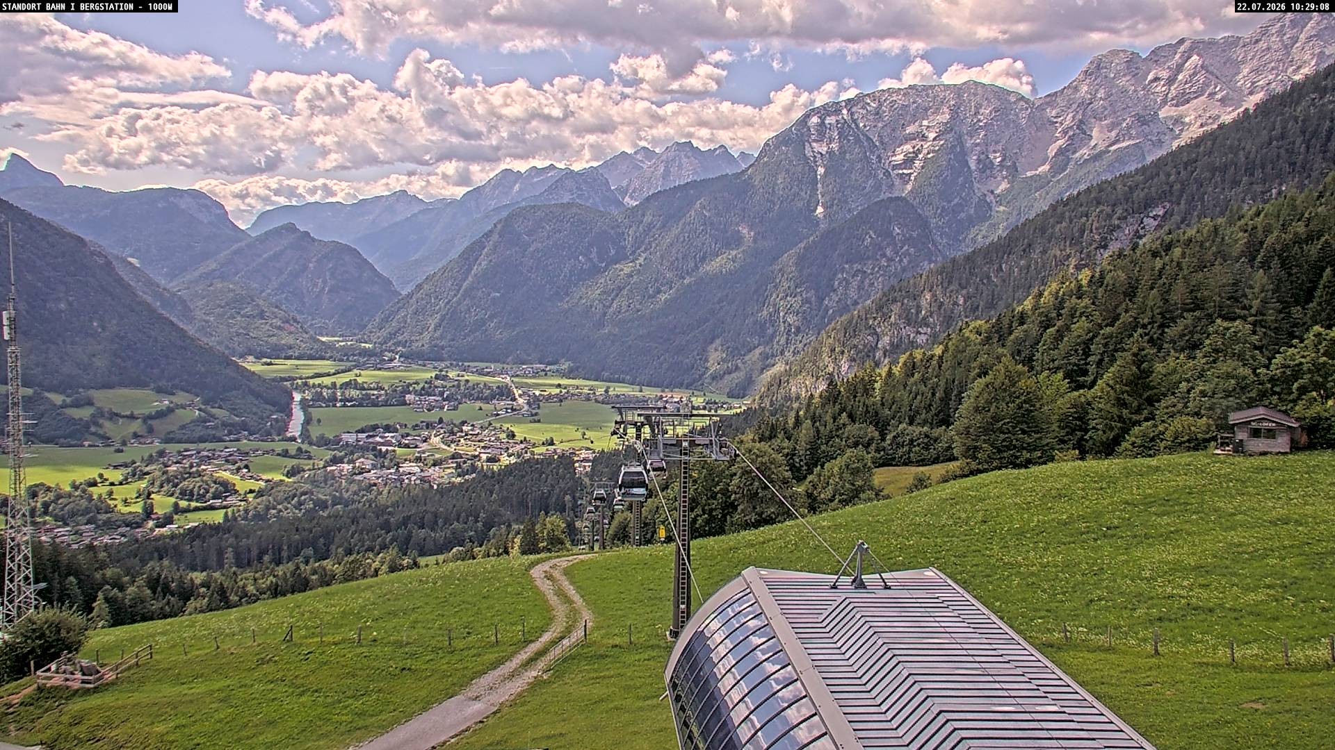 Archiv Foto Webcam Bergstation Almbahn I, Lofer