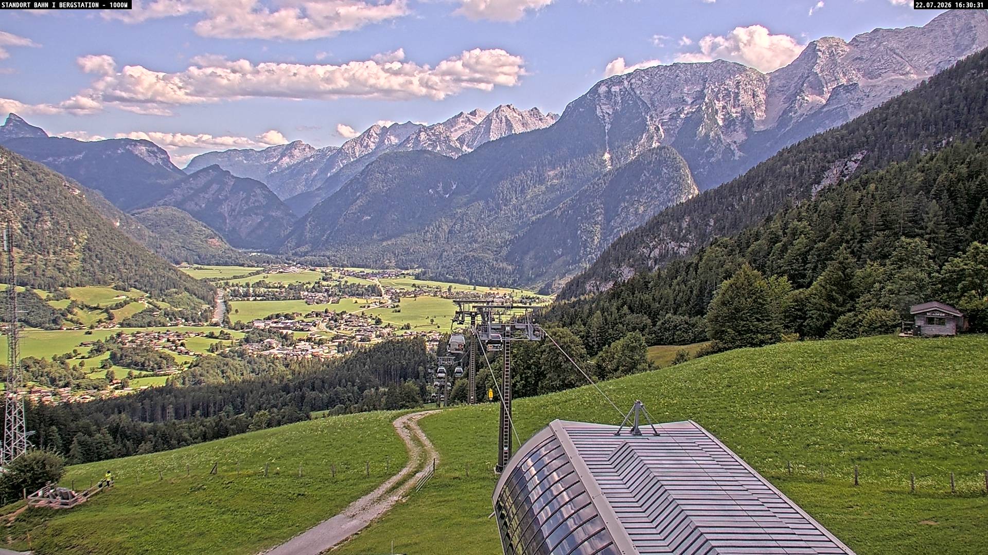 Archiv Foto Webcam Bergstation Almbahn I, Lofer