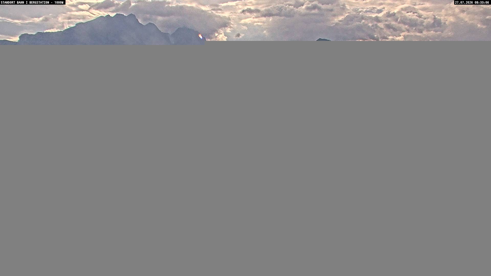 Archived image Webcam Mountain station Almbahn I