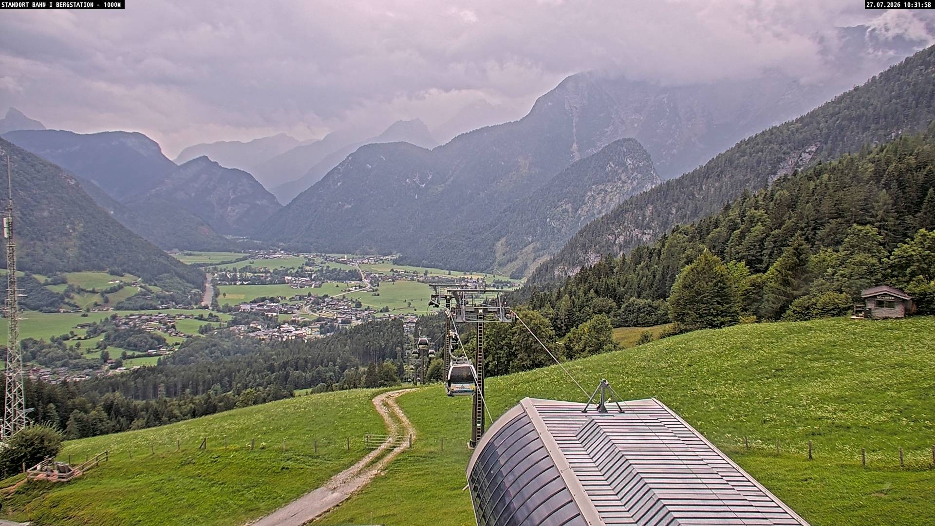 Archived image Webcam Mountain station Almbahn I