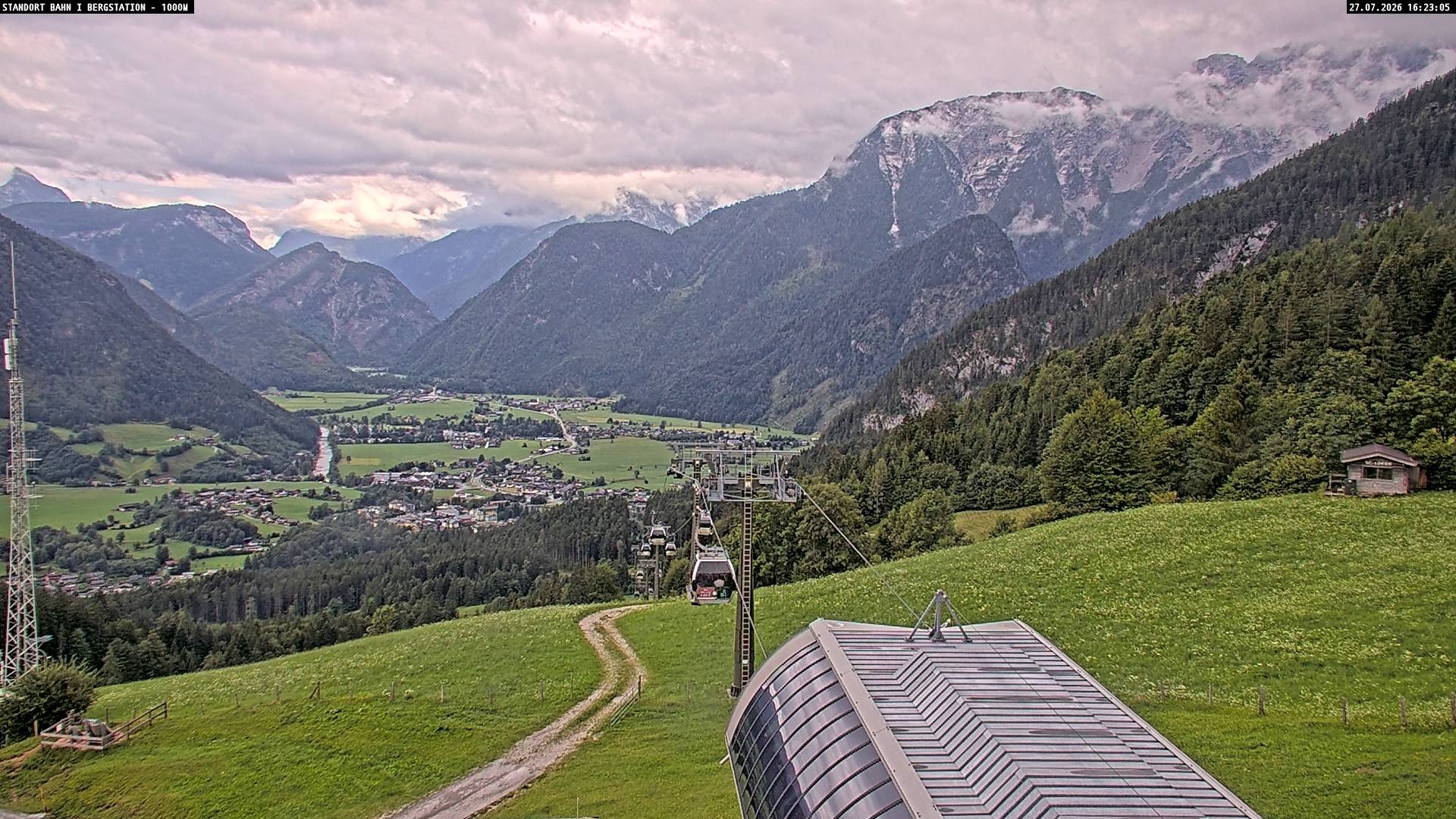 Archiv Foto Webcam Bergstation Almbahn I, Lofer