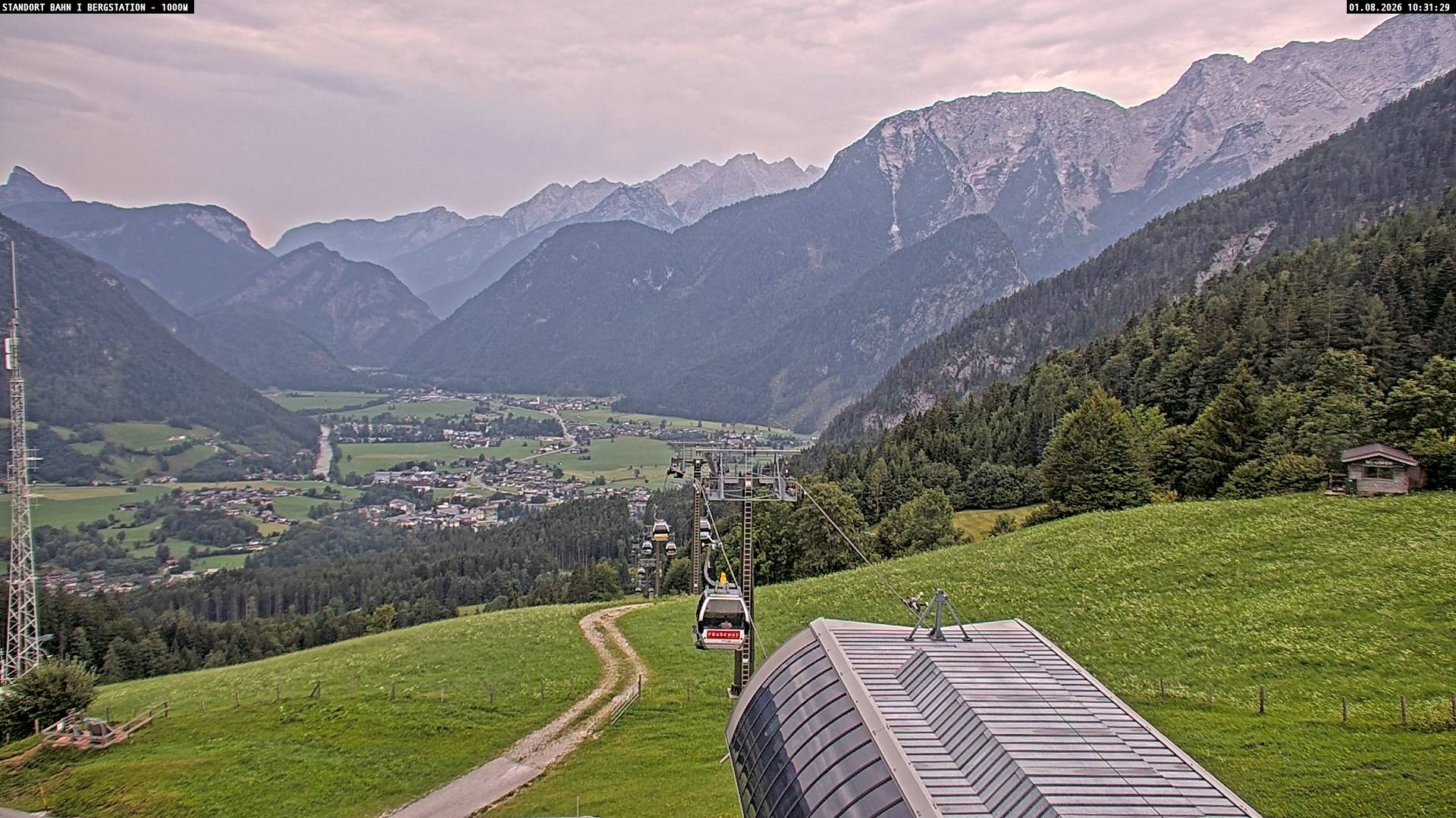 Archiv Foto Webcam Bergstation Almbahn I, Lofer