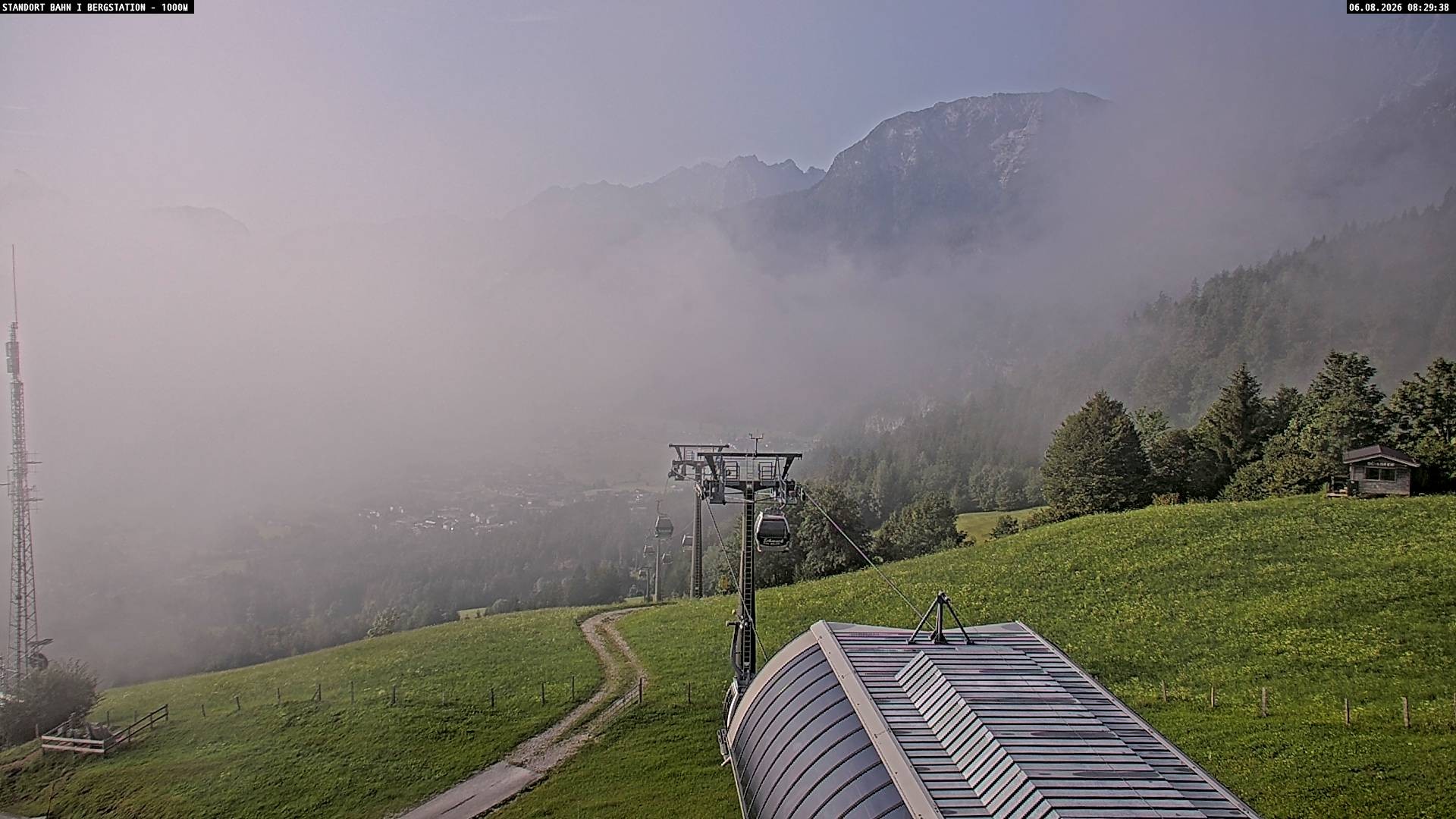 Archiv Foto Webcam Bergstation Almbahn I, Lofer