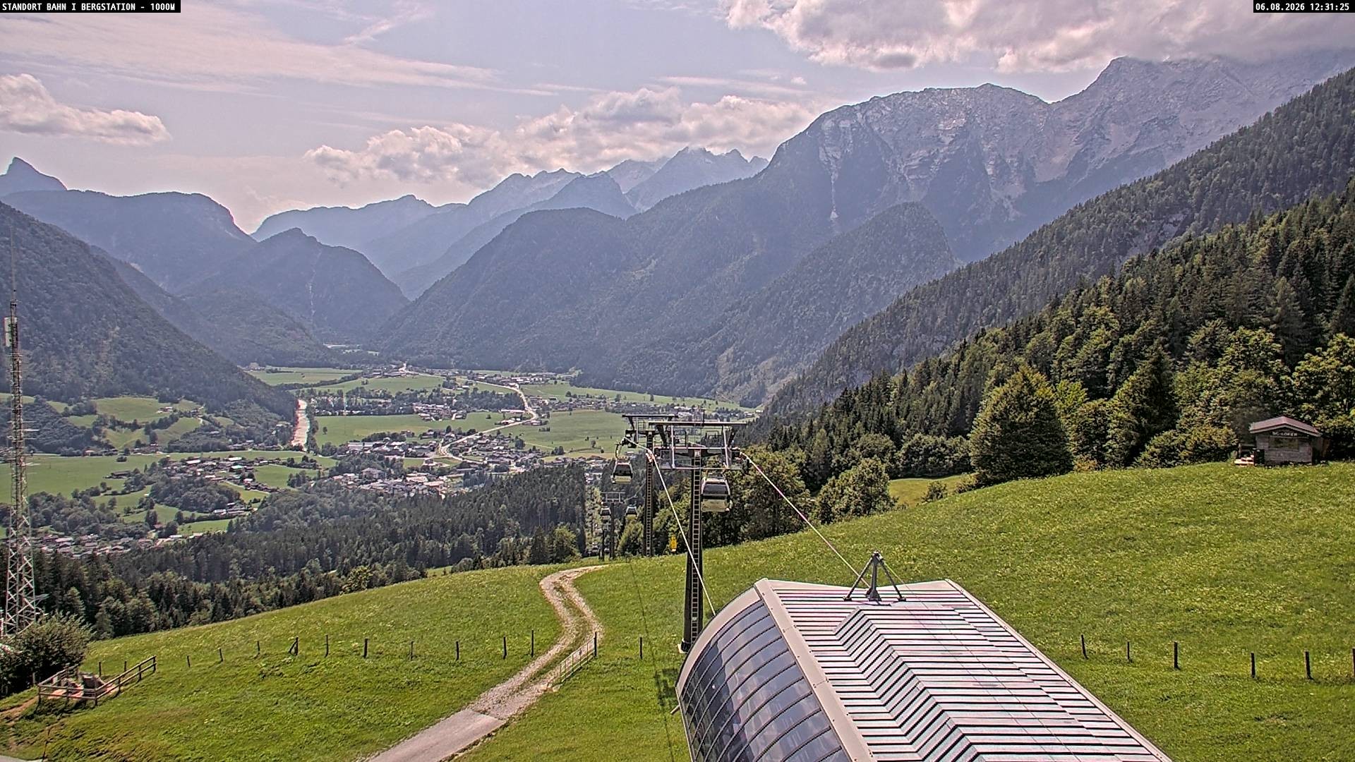 Archived image Webcam Mountain station Almbahn I