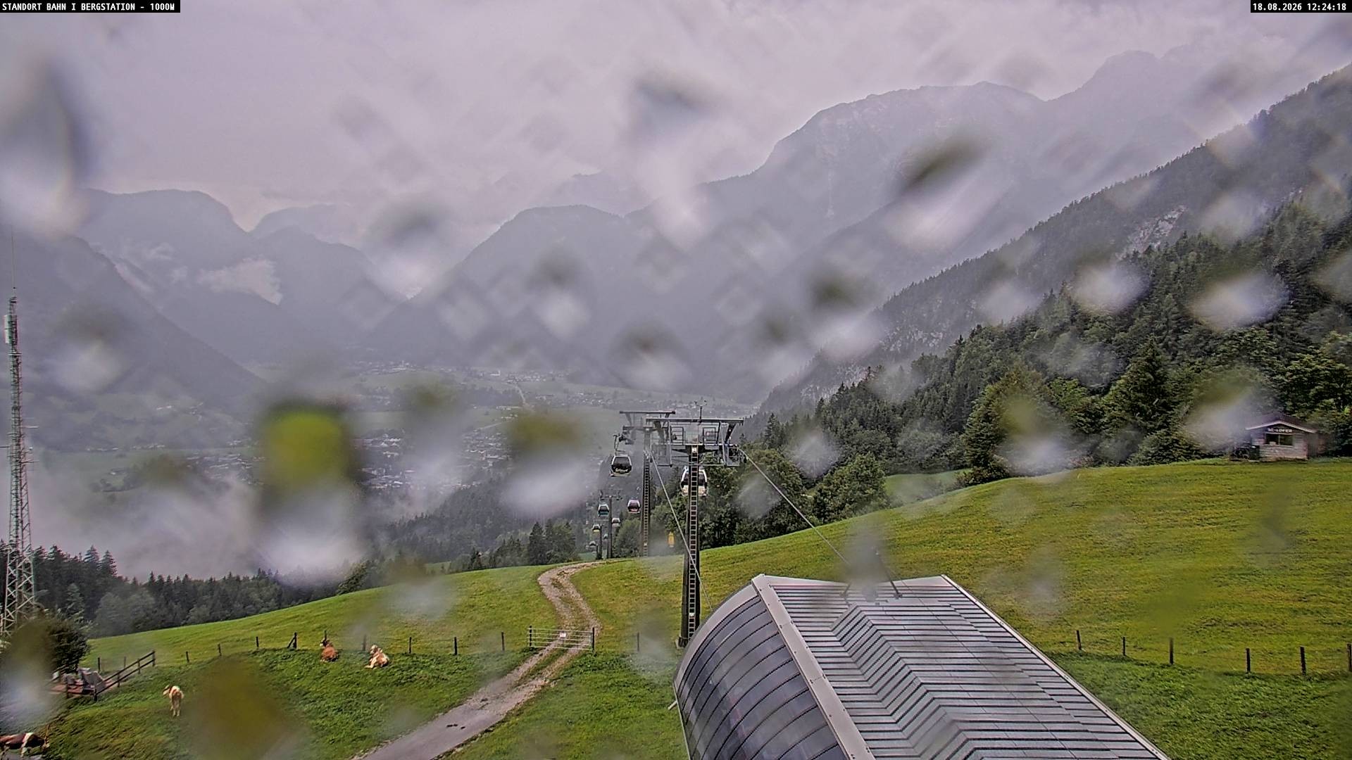 Archiv Foto Webcam Bergstation Almbahn I, Lofer