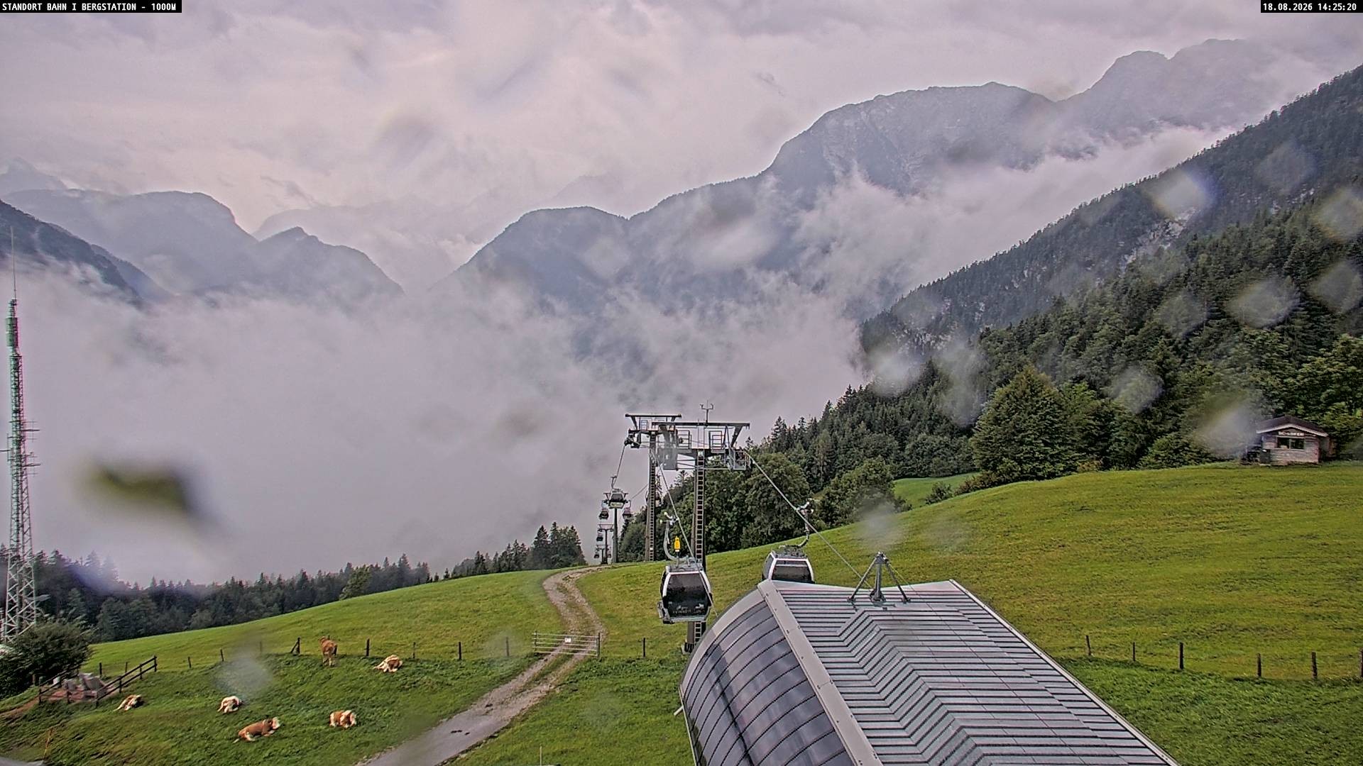 Archiv Foto Webcam Bergstation Almbahn I, Lofer
