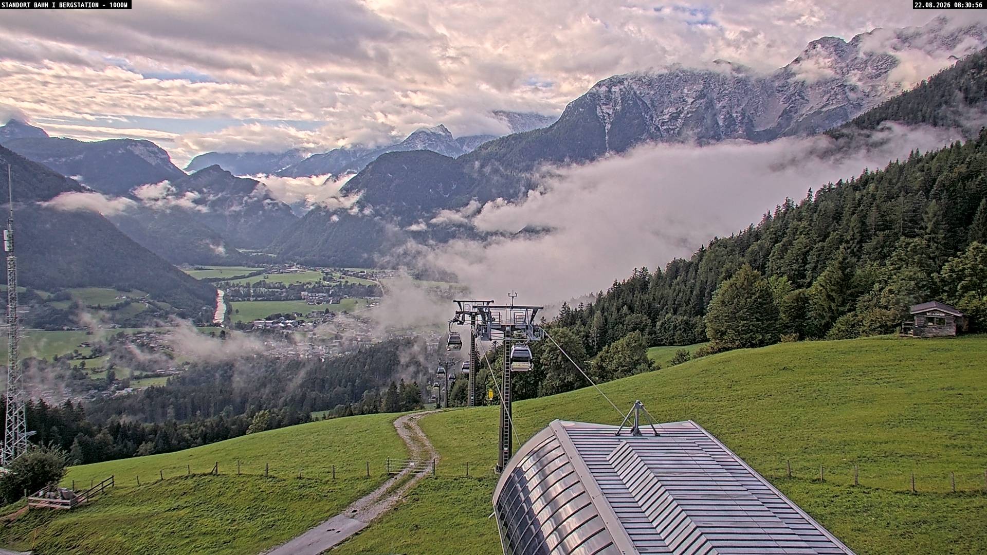 Archiv Foto Webcam Bergstation Almbahn I, Lofer