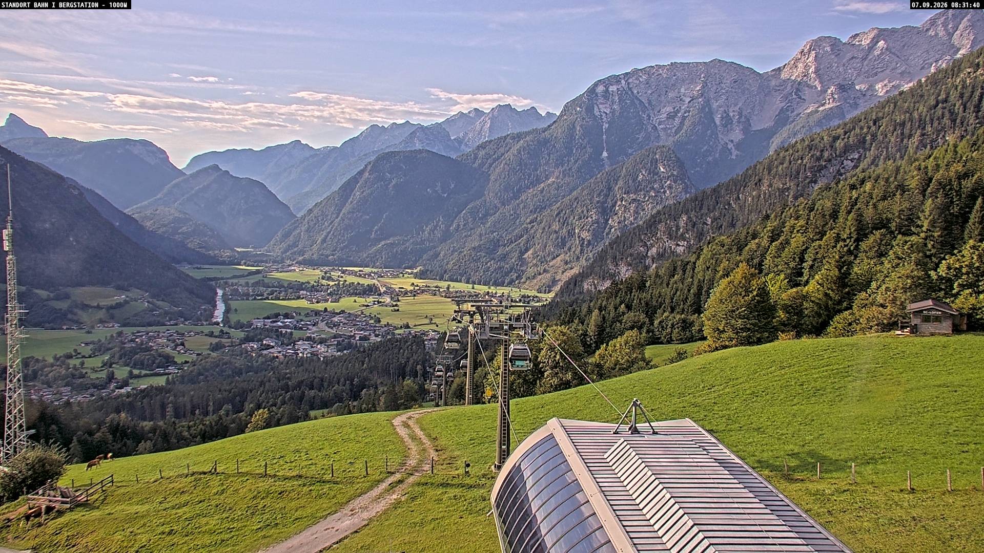 Archiv Foto Webcam Bergstation Almbahn I, Lofer