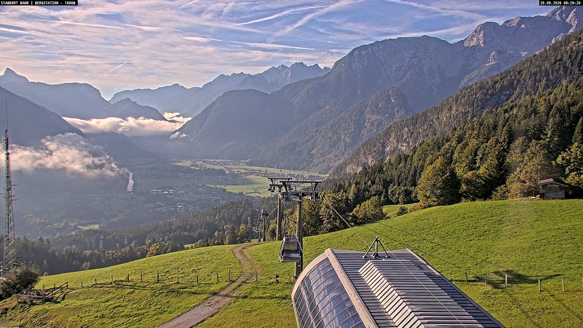 Archiv Foto Webcam Bergstation Almbahn I, Lofer