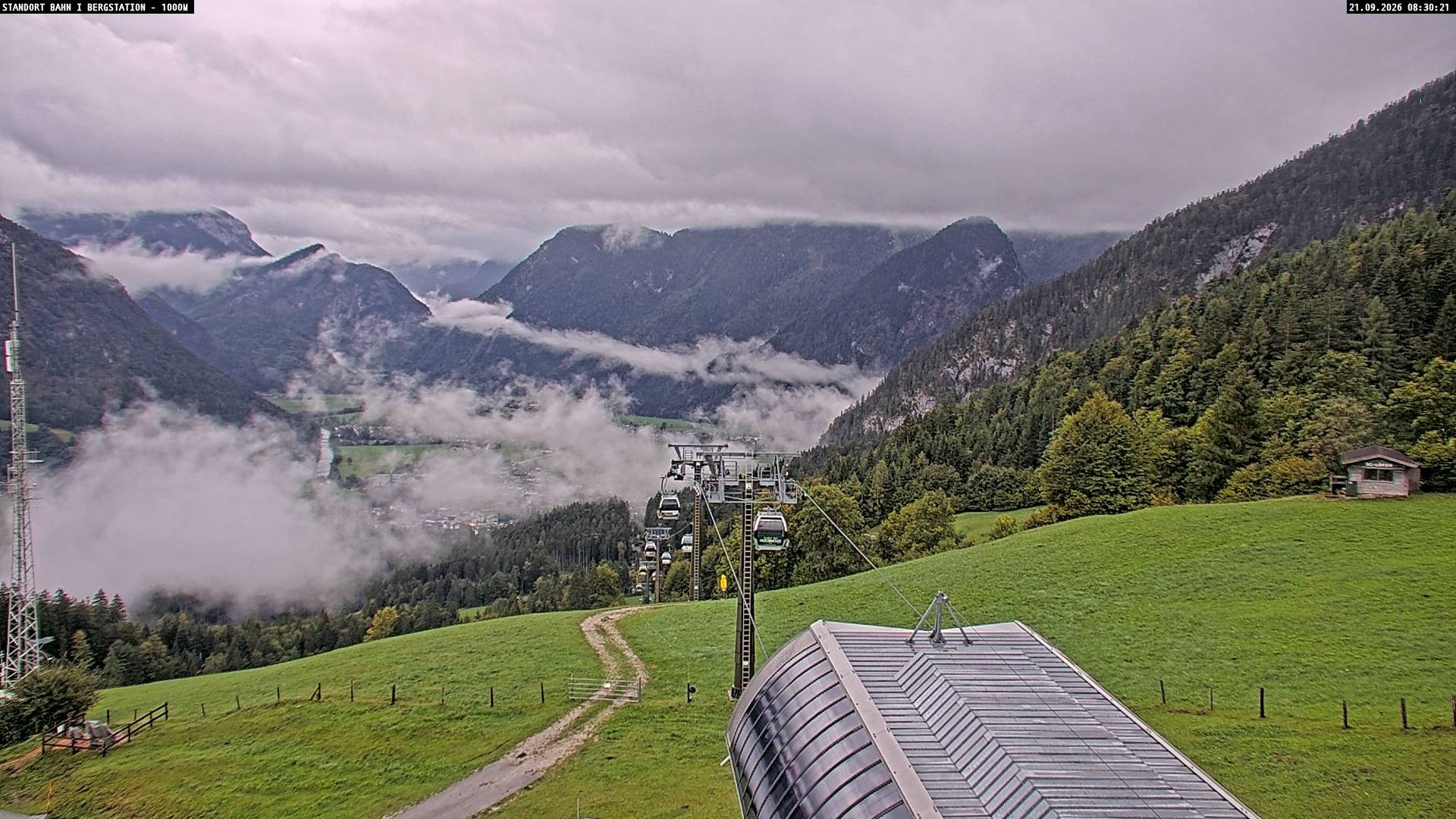 Archiv Foto Webcam Bergstation Almbahn I, Lofer