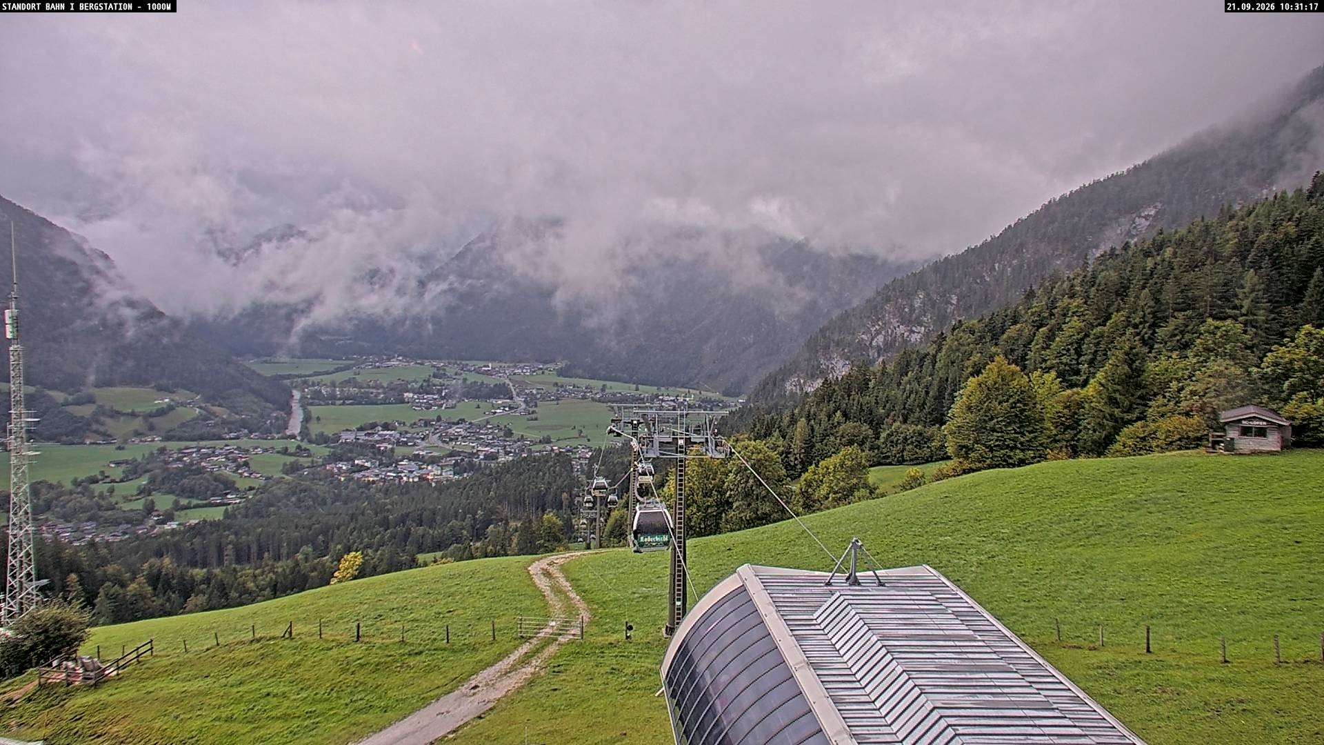 Archiv Foto Webcam Bergstation Almbahn I, Lofer