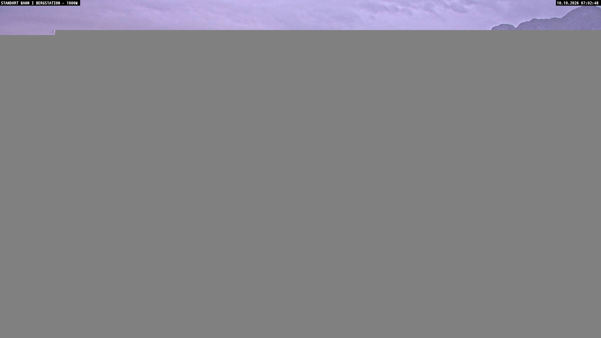 Archived image Webcam Mountain station Almbahn I