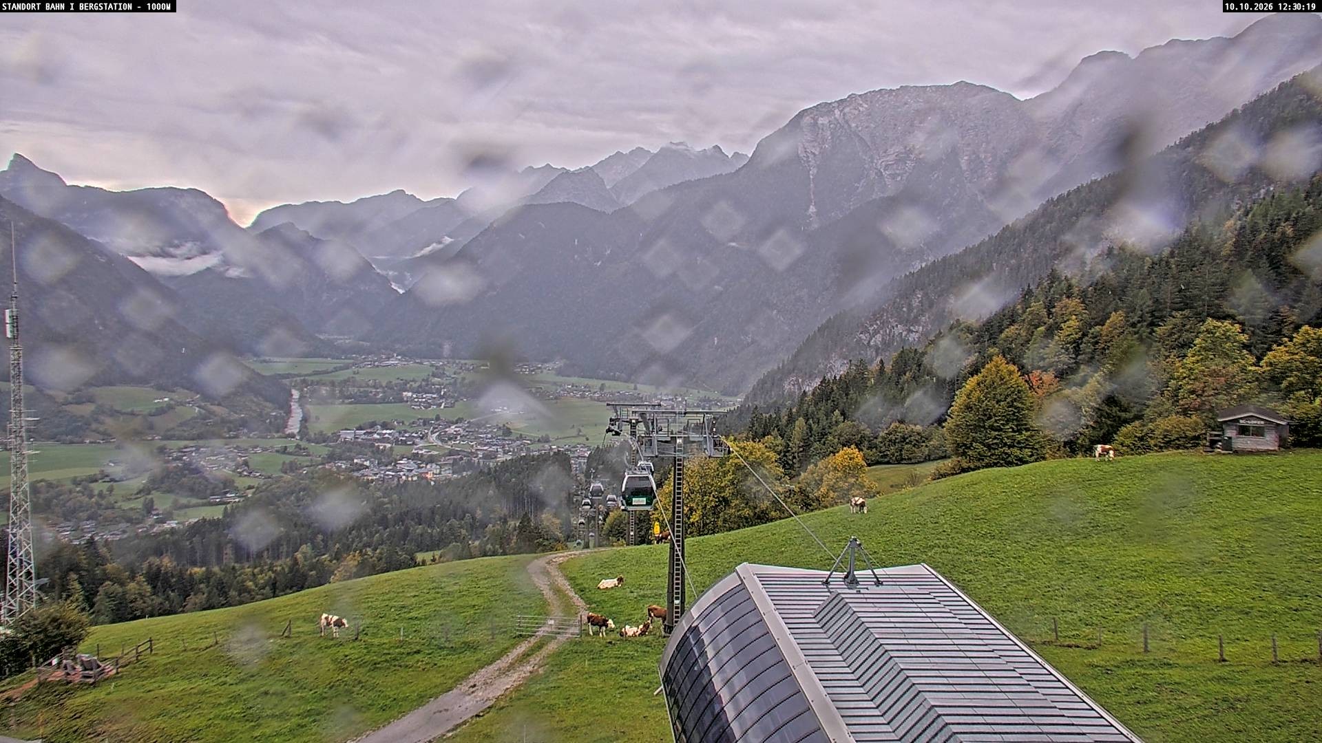 Archived image Webcam Mountain station Almbahn I