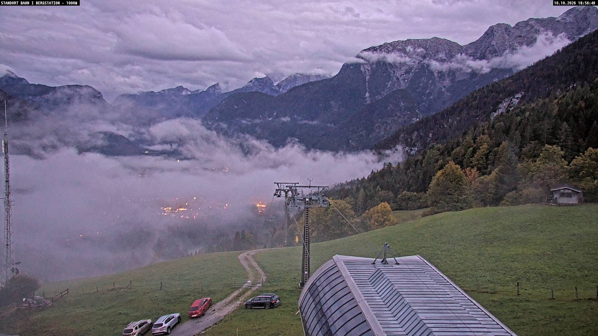 Archived image Webcam Mountain station Almbahn I