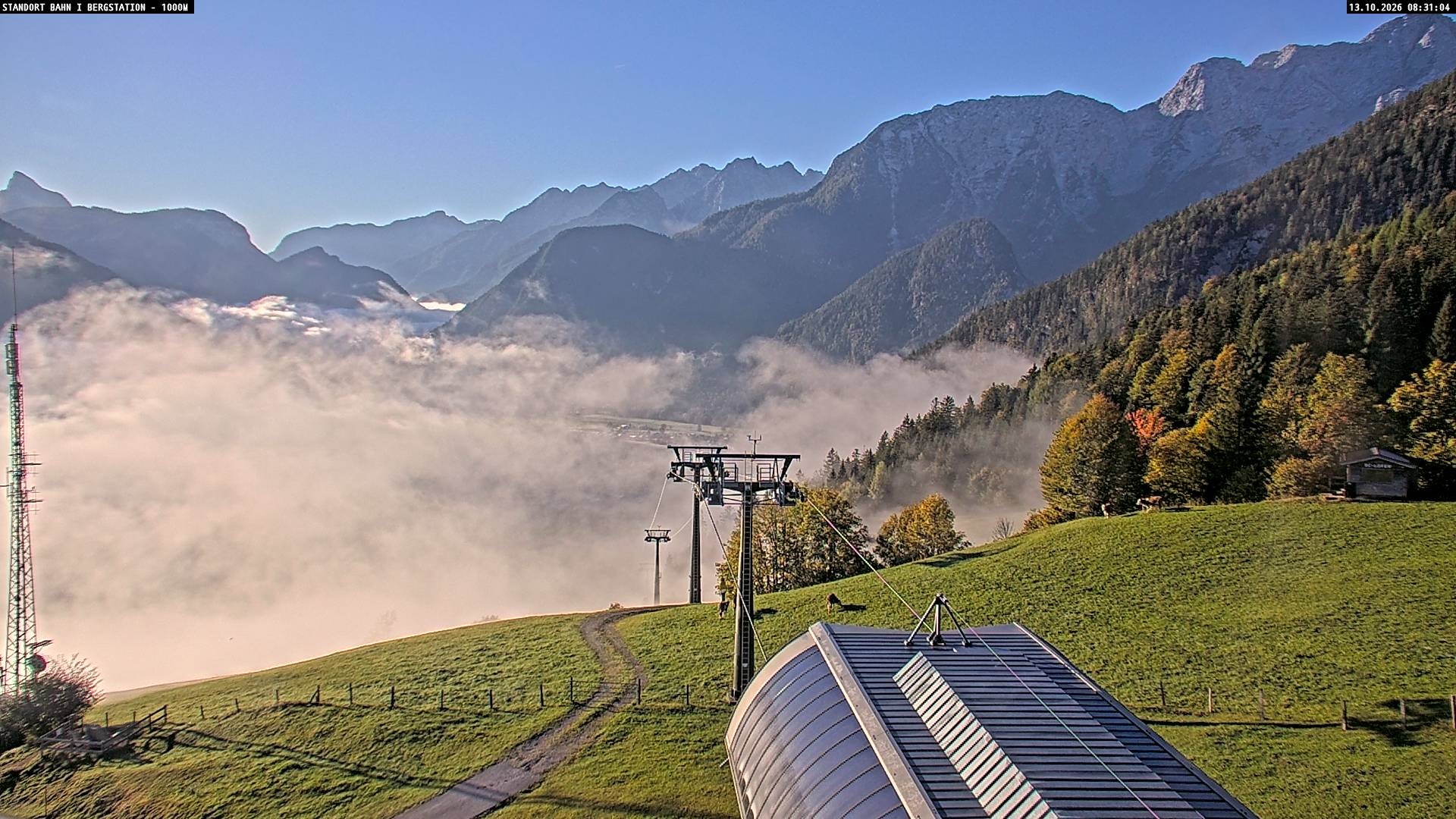 Archiv Foto Webcam Bergstation Almbahn I, Lofer