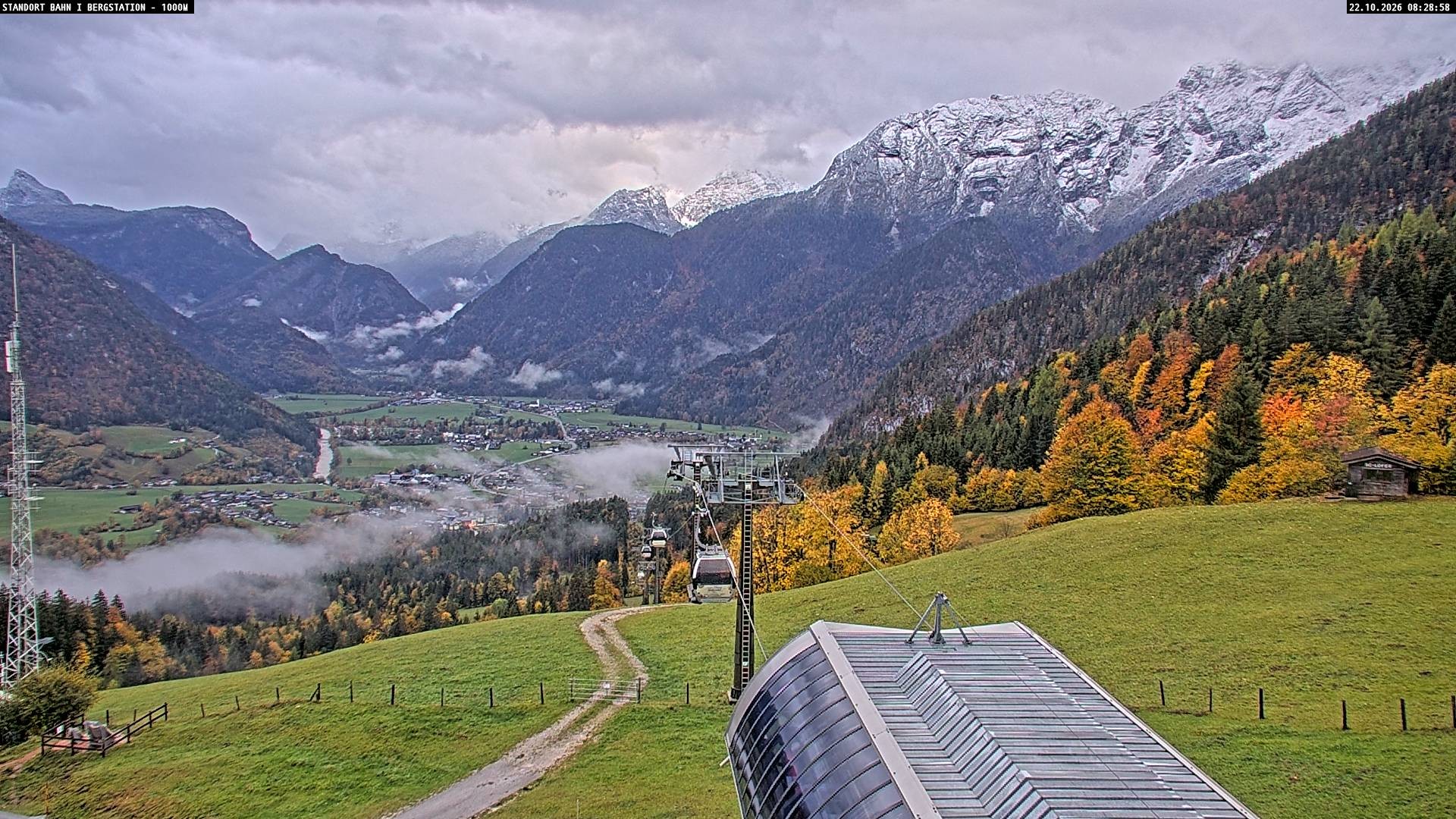 Archiv Foto Webcam Bergstation Almbahn I, Lofer