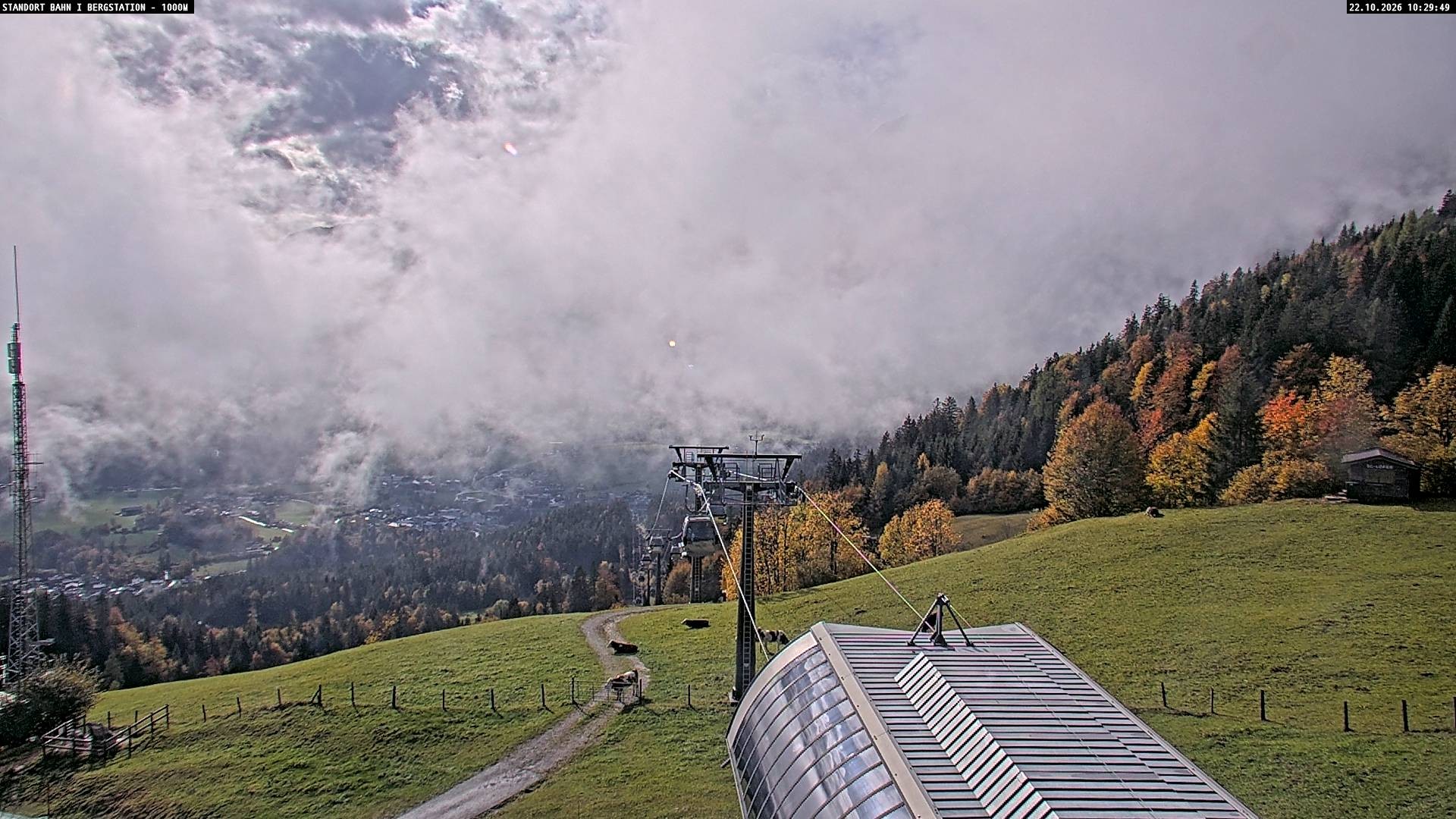Archiv Foto Webcam Bergstation Almbahn I, Lofer