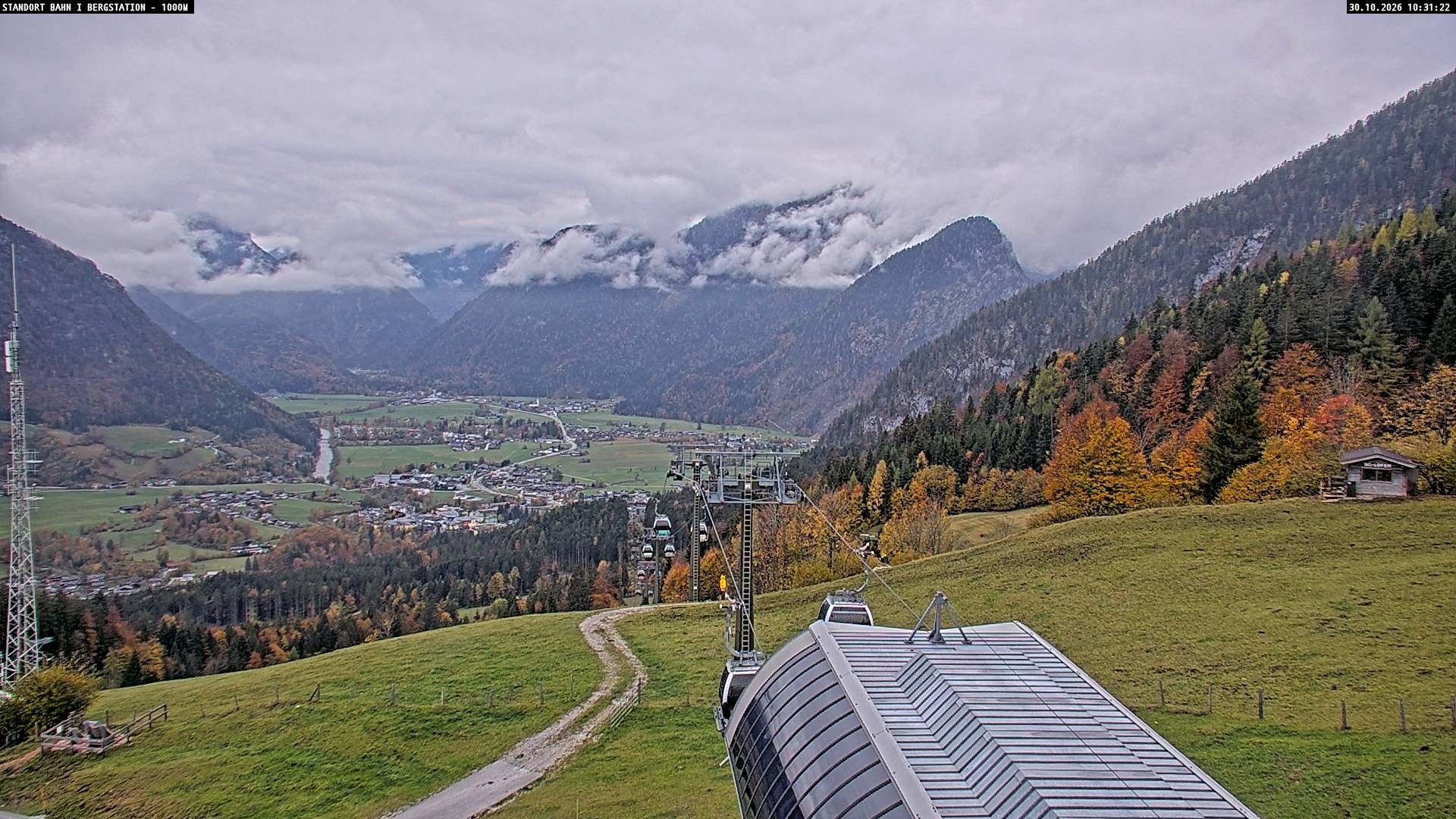 Archiv Foto Webcam Bergstation Almbahn I, Lofer