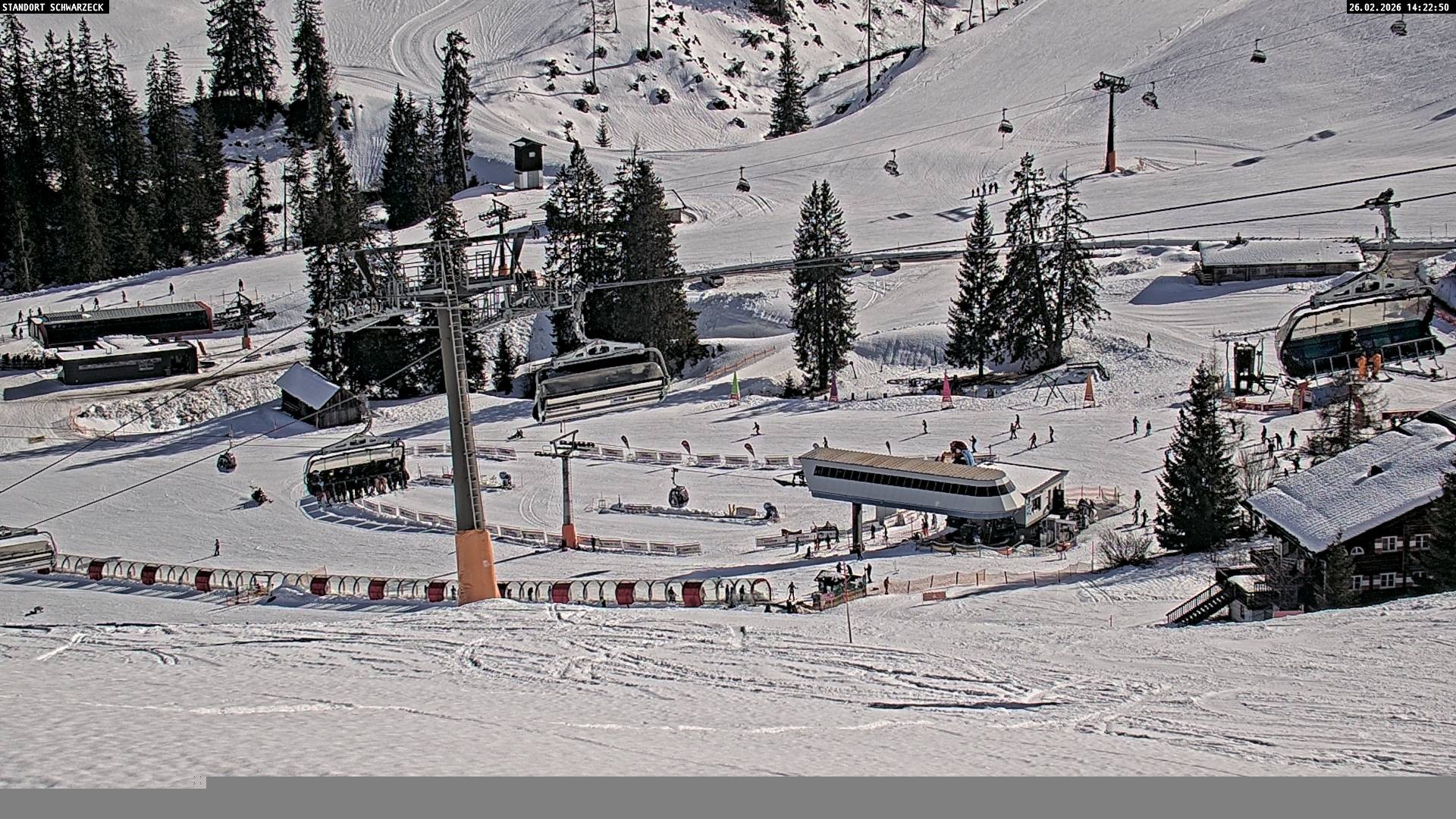 Archived image Webcam View on Almenwelt Lofer