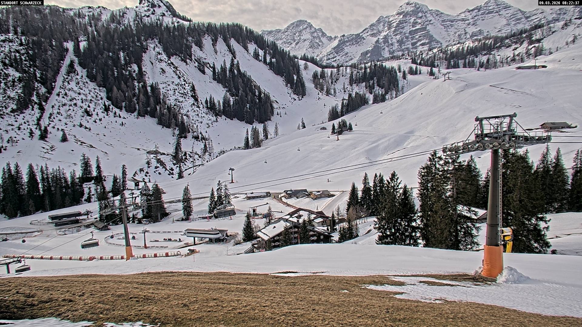 Archived image Webcam View on Almenwelt Lofer