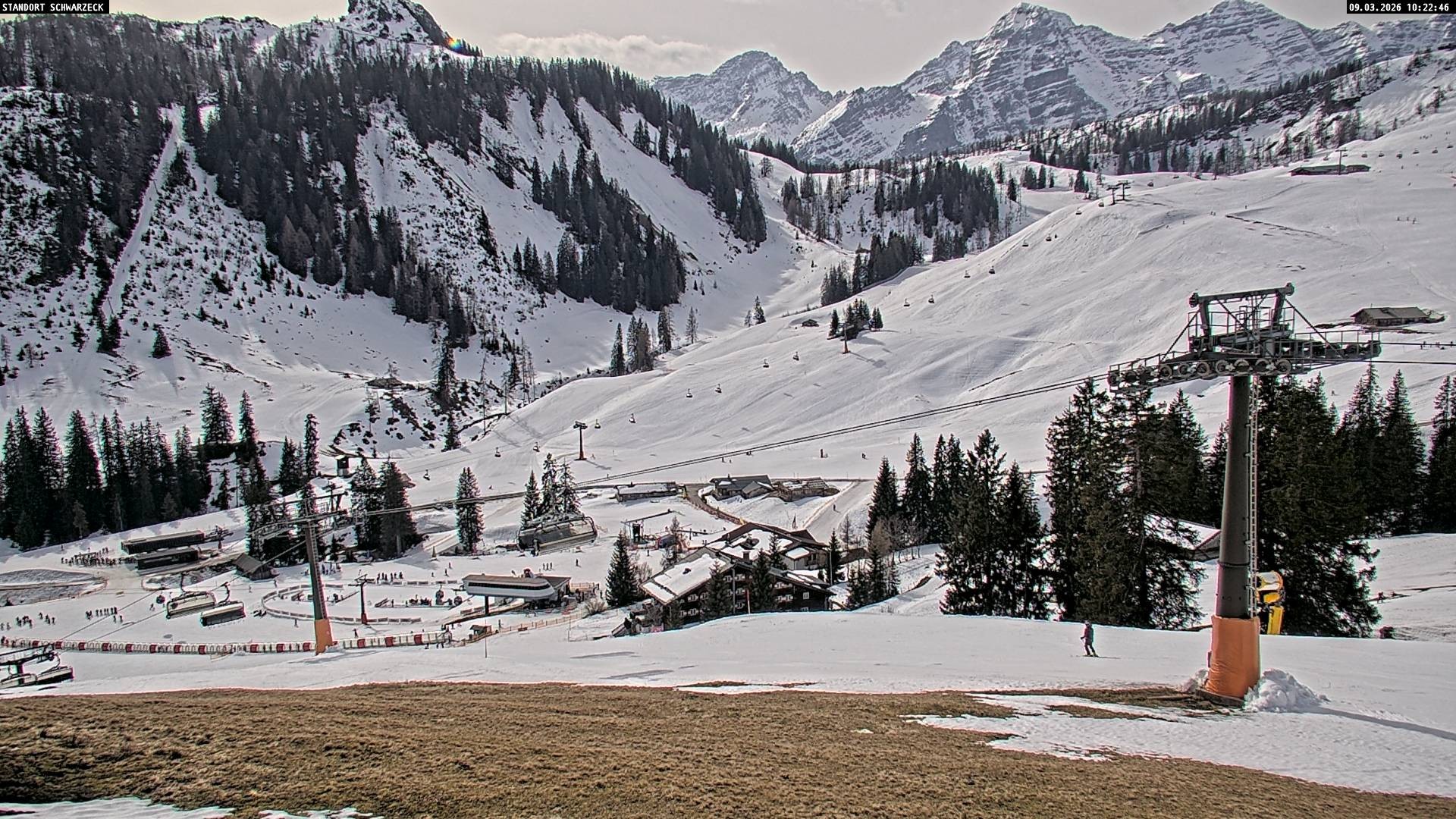 Archived image Webcam View on Almenwelt Lofer