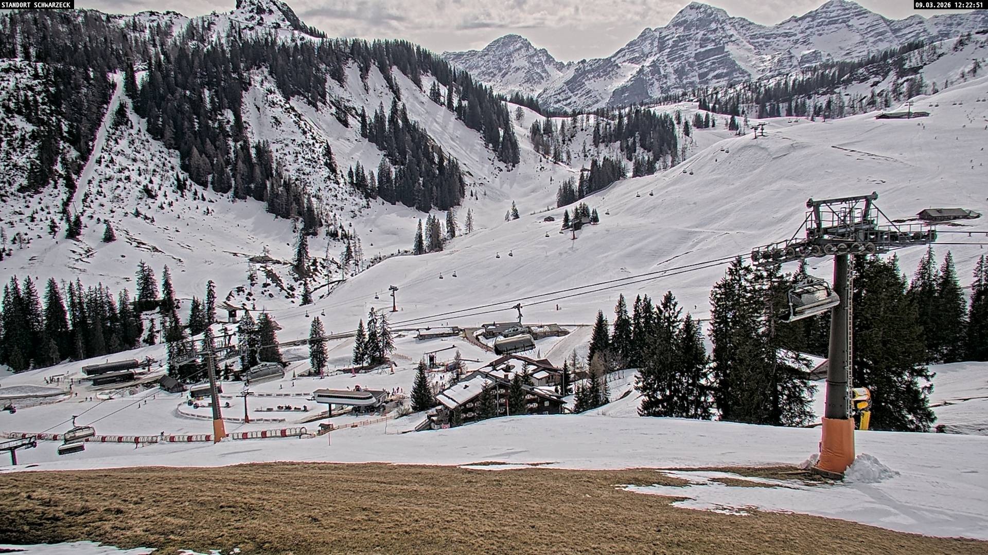 Archived image Webcam View on Almenwelt Lofer