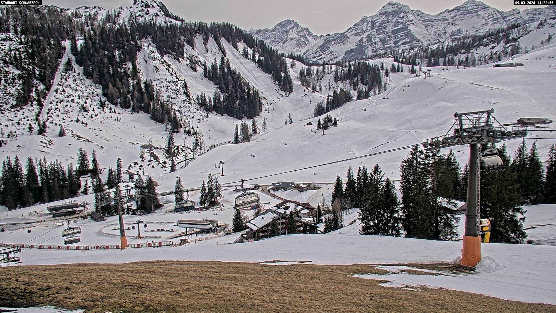 Archived image Webcam View on Almenwelt Lofer