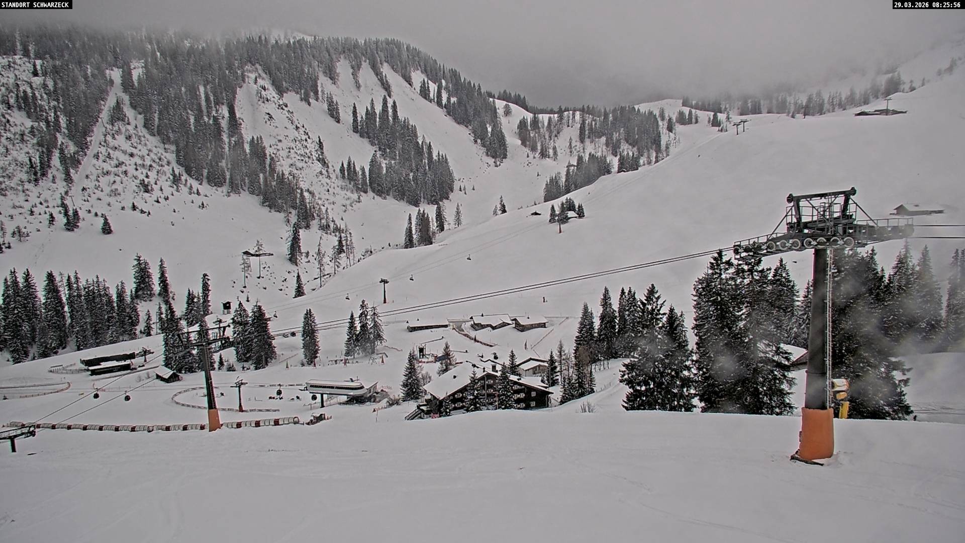 Archived image Webcam View on Almenwelt Lofer