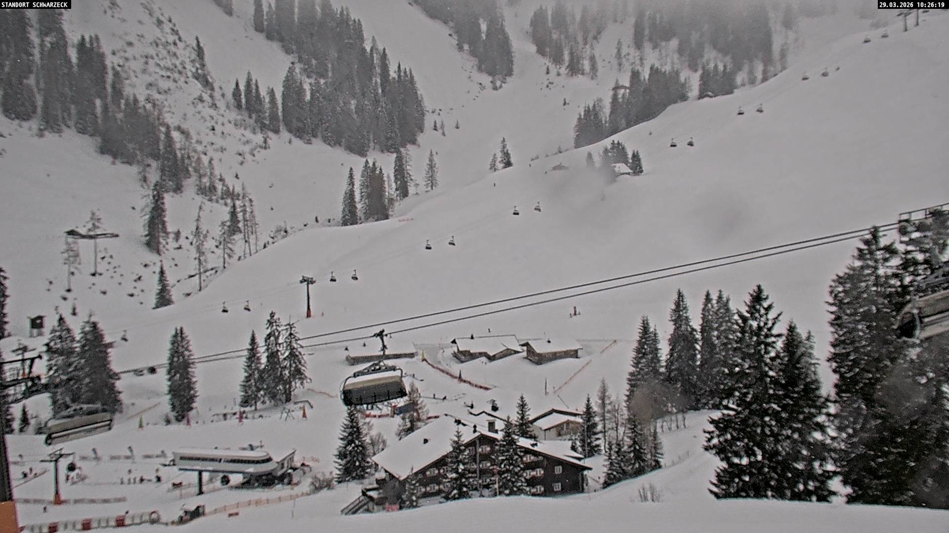 Archived image Webcam View on Almenwelt Lofer