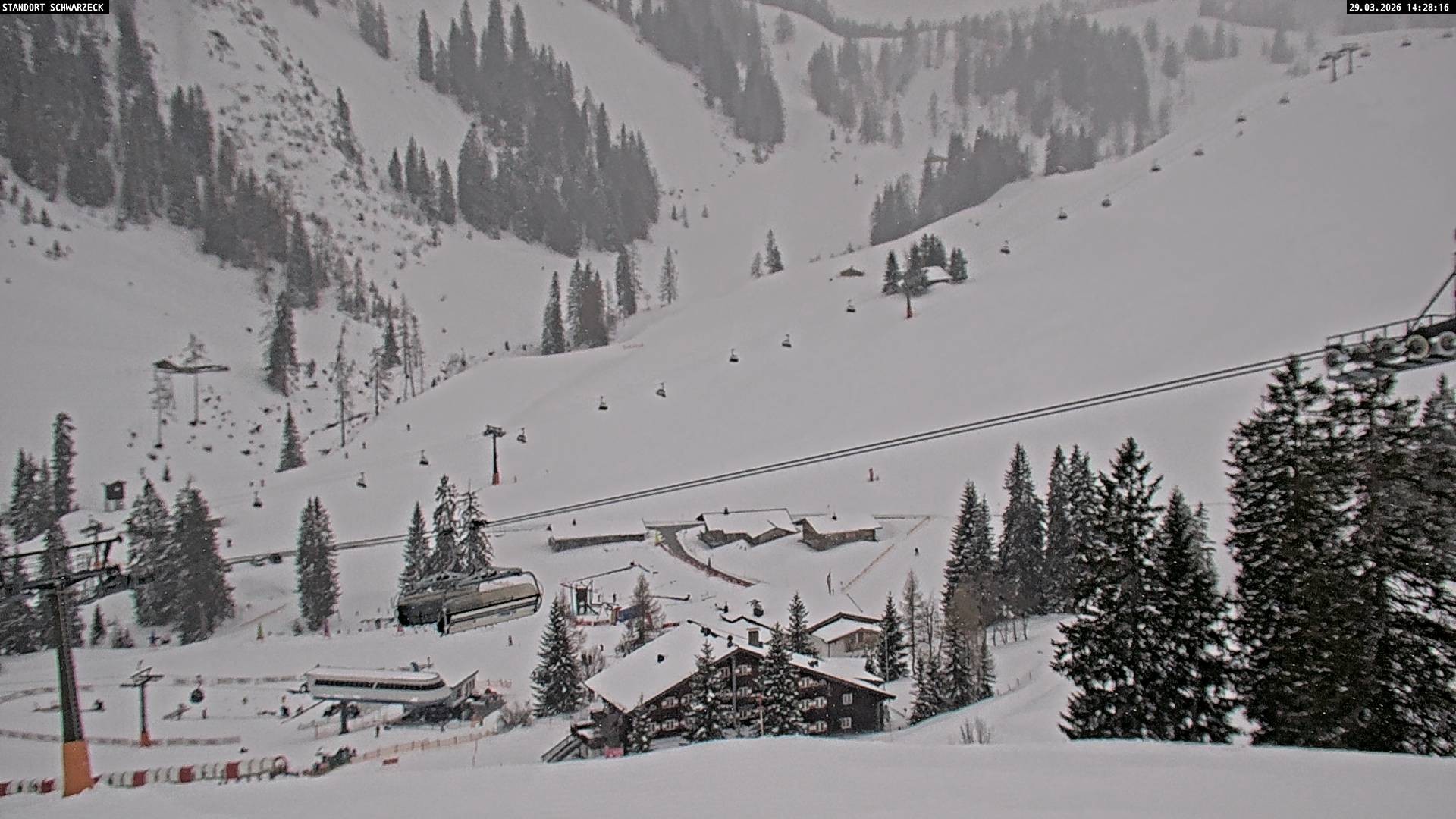 Archived image Webcam View on Almenwelt Lofer