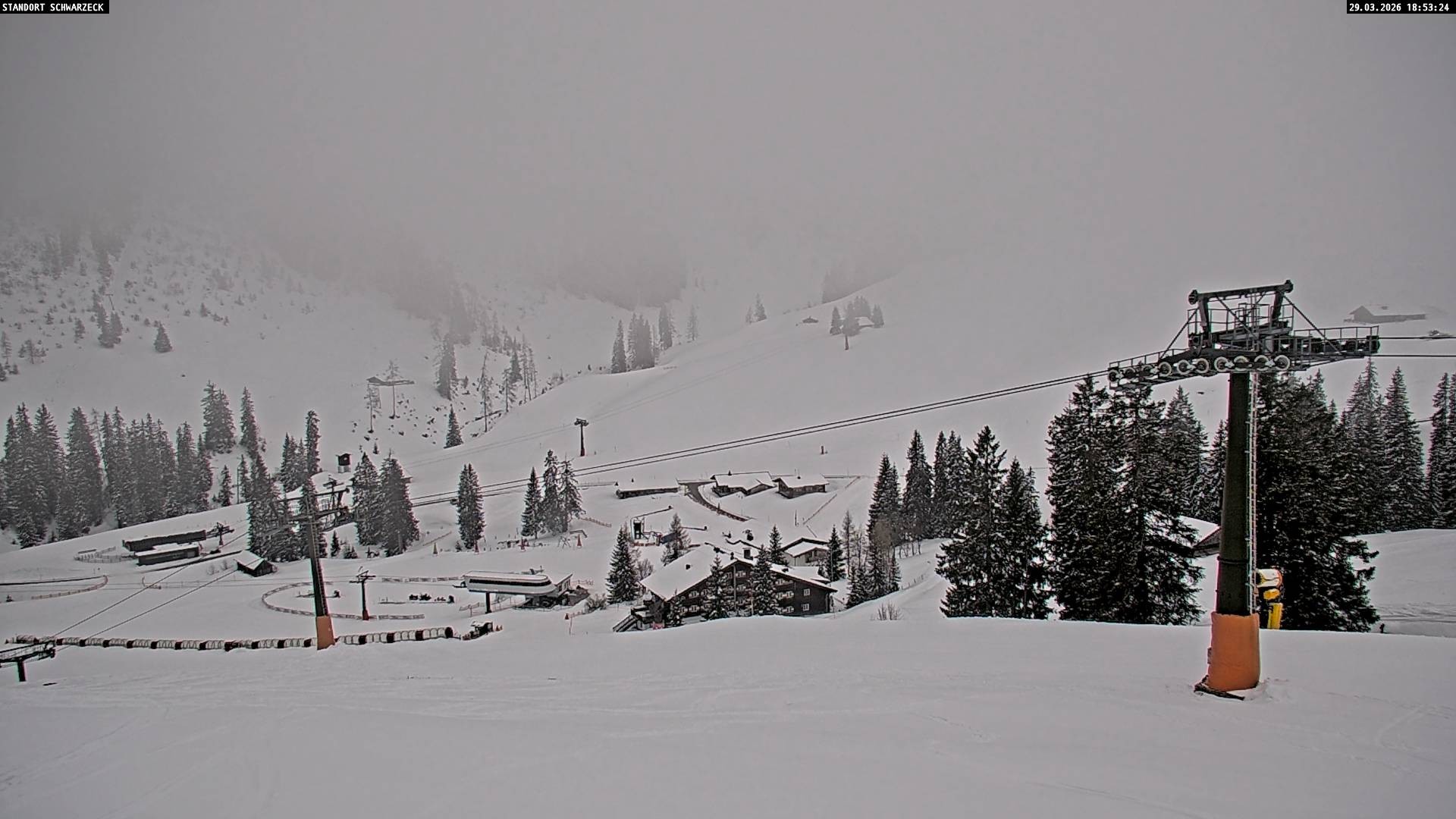 Archived image Webcam View on Almenwelt Lofer