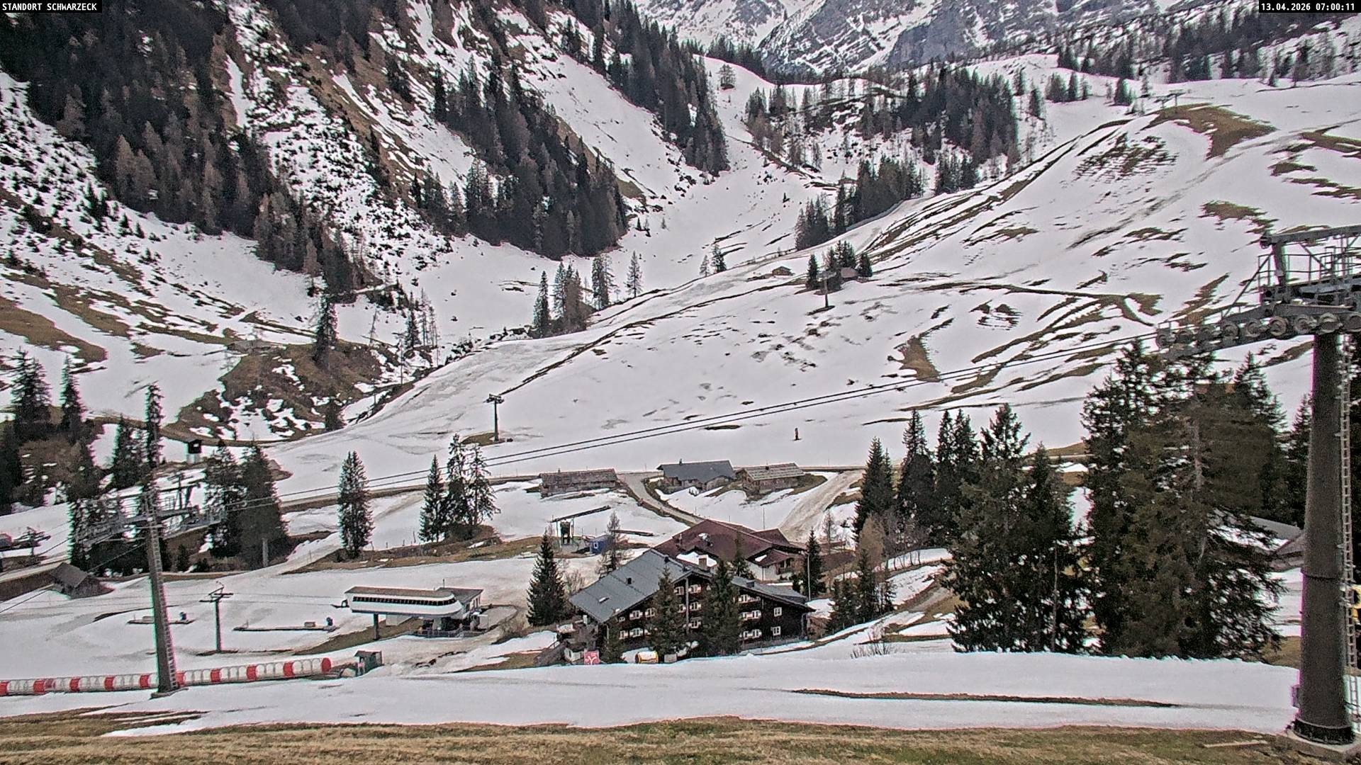 Archived image Webcam View on Almenwelt Lofer