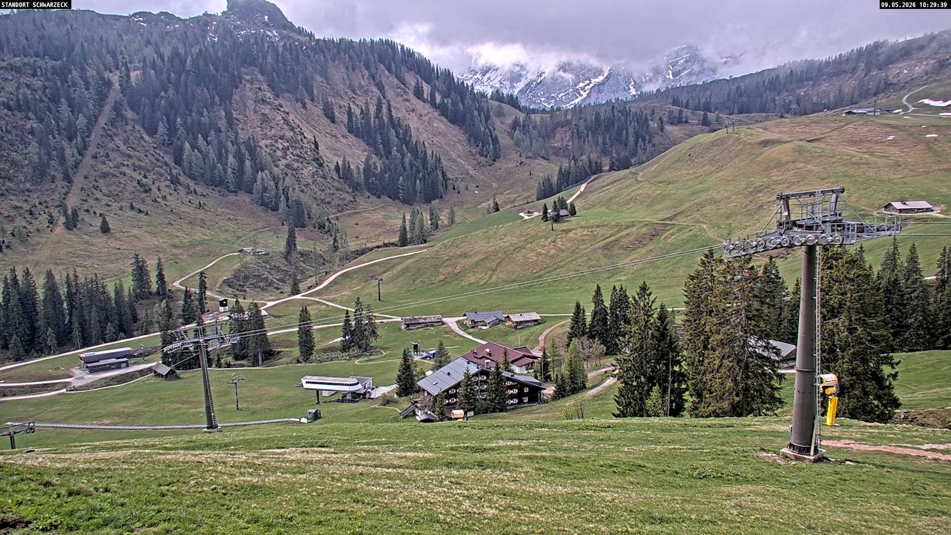 Archived image Webcam View on Almenwelt Lofer