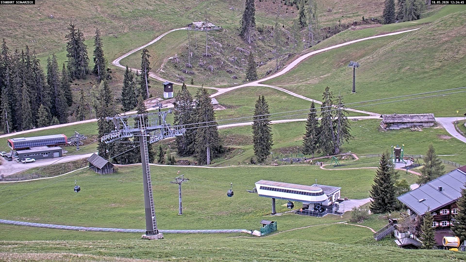 Archived image Webcam View on Almenwelt Lofer