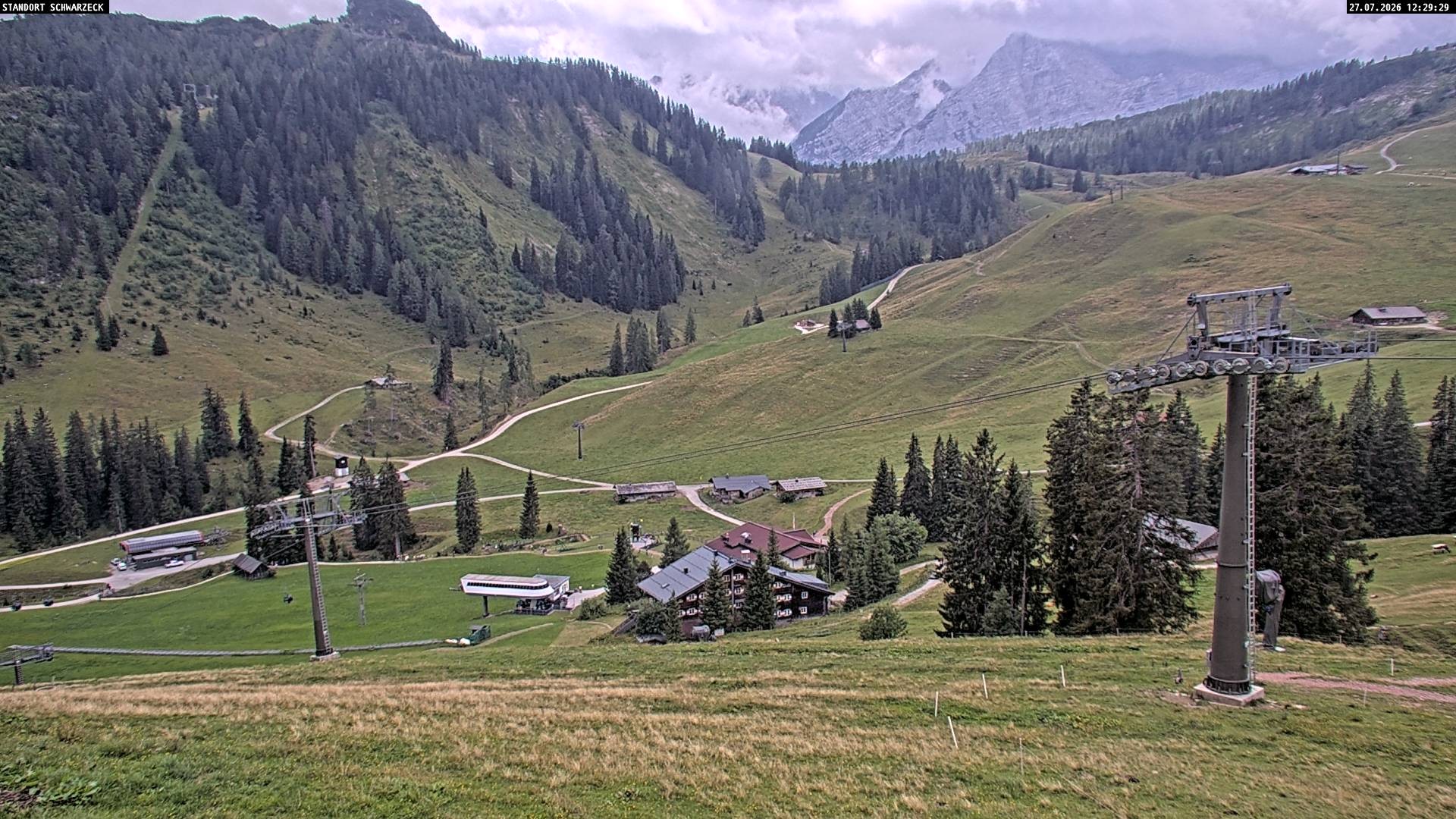 Archived image Webcam View on Almenwelt Lofer