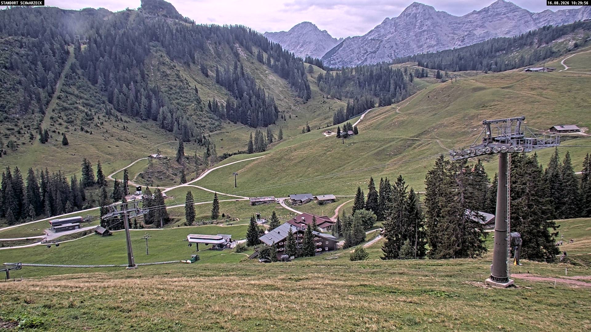 Archived image Webcam View on Almenwelt Lofer