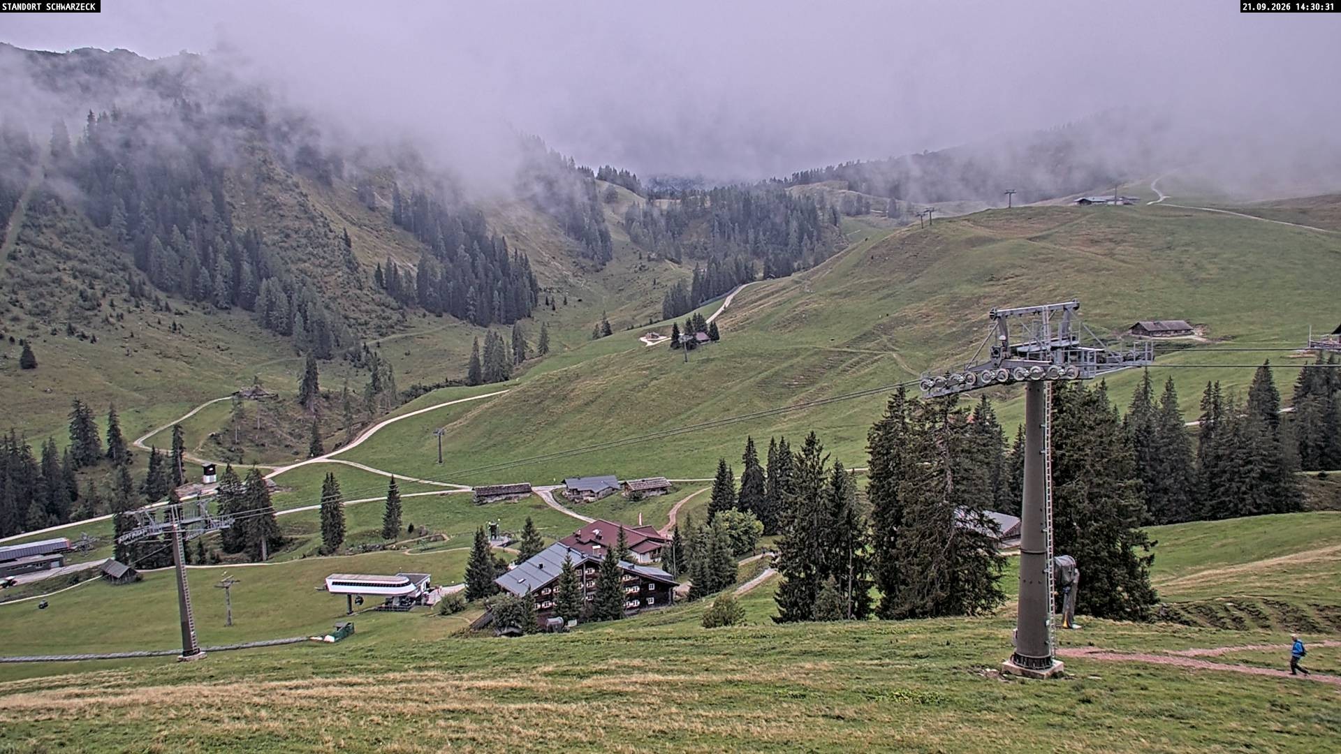 Archived image Webcam View on Almenwelt Lofer