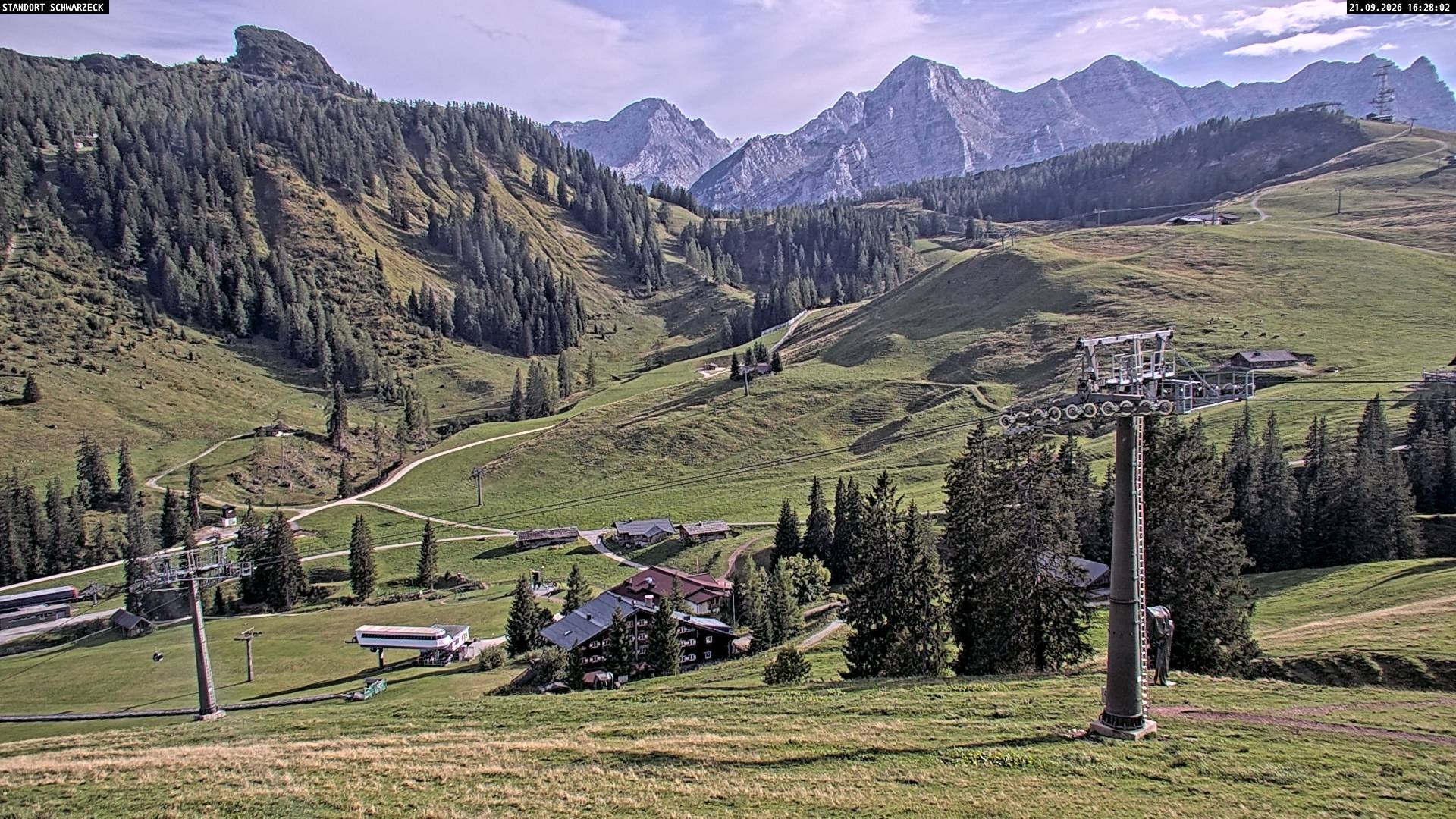 Archived image Webcam View on Almenwelt Lofer