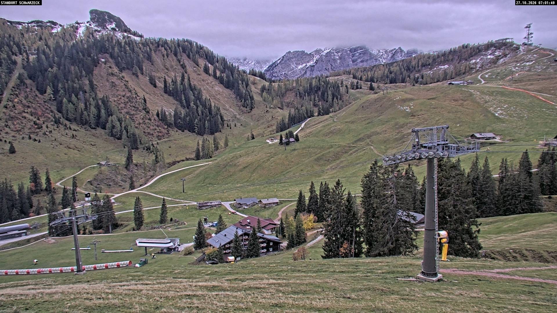 Archived image Webcam View on Almenwelt Lofer