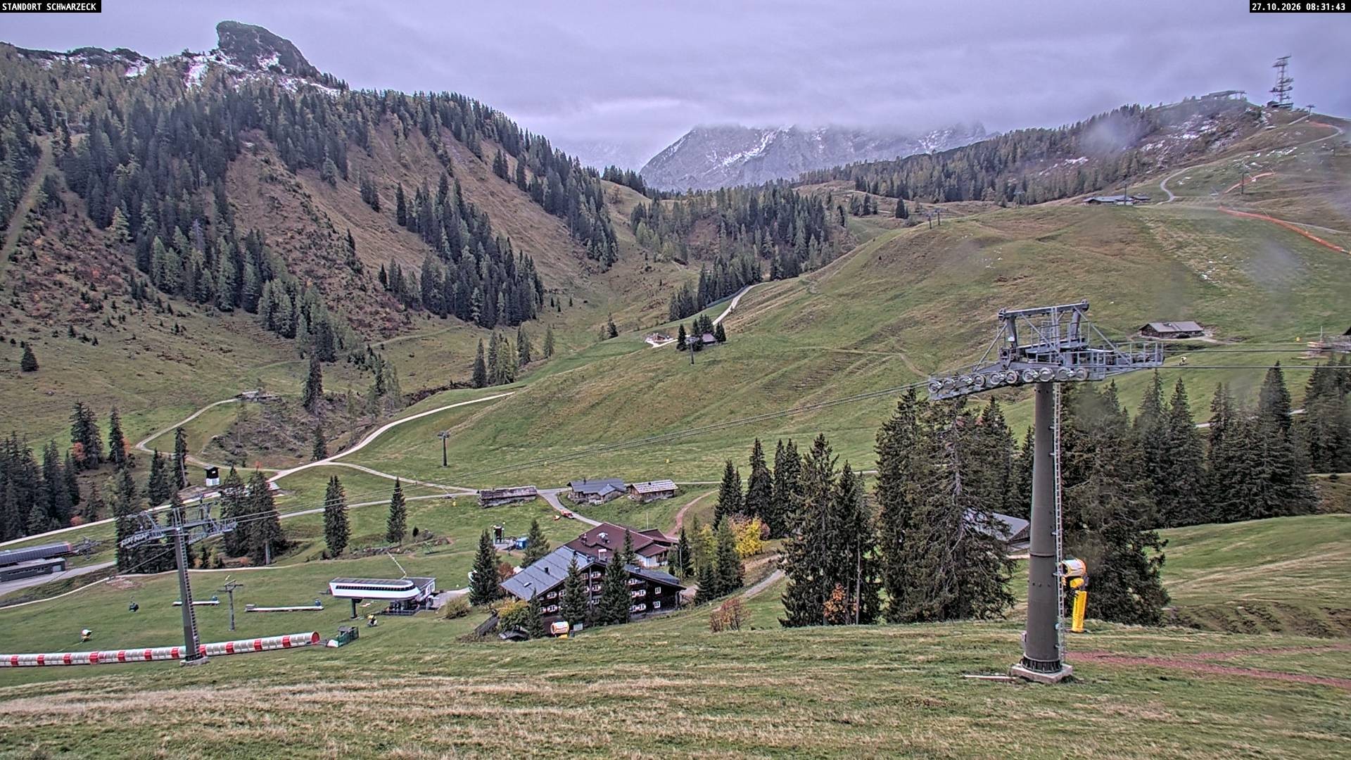 Archived image Webcam View on Almenwelt Lofer