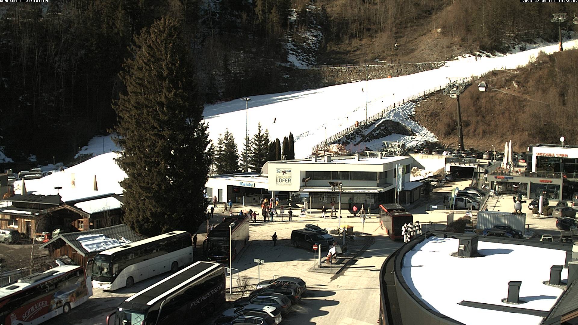Archiv Foto Webcam Lofereralmbahn 1 - Talstation