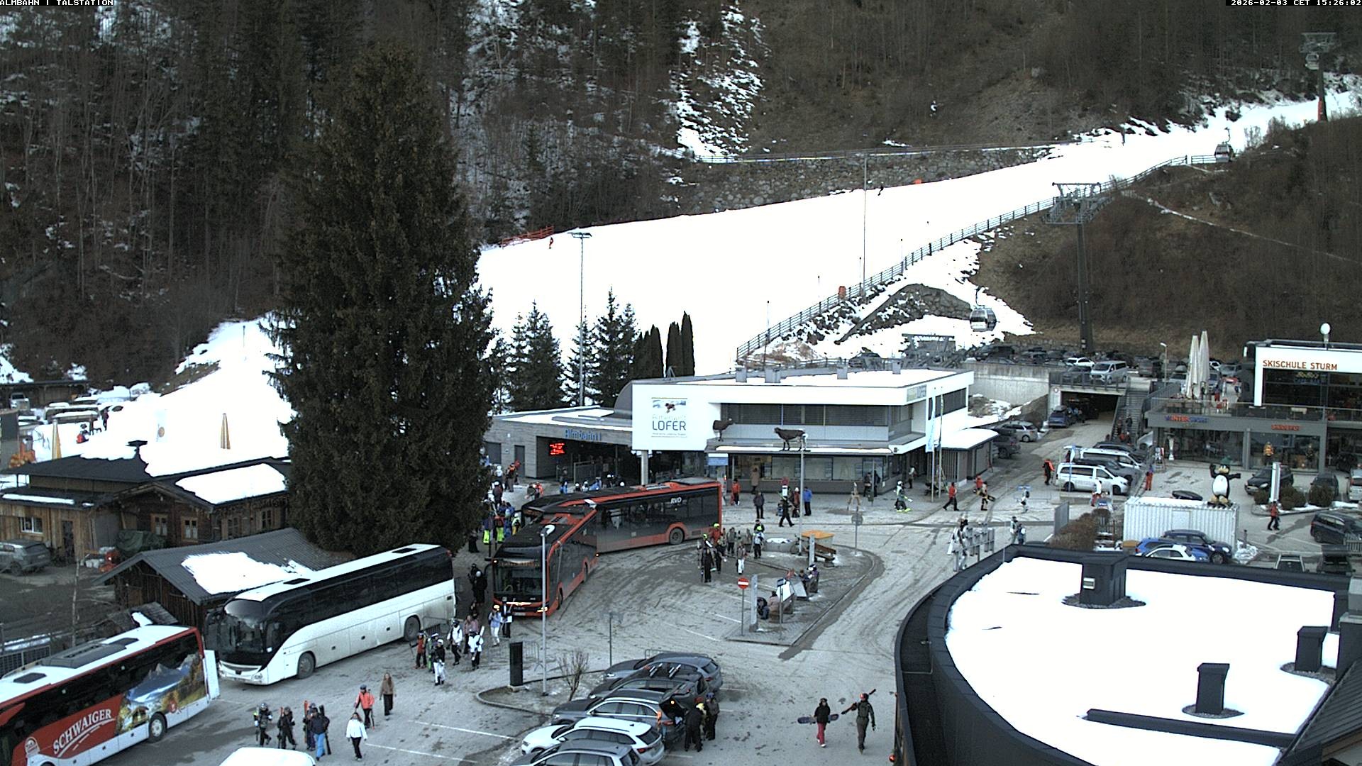 Archiv Foto Webcam Lofereralmbahn 1 - Talstation