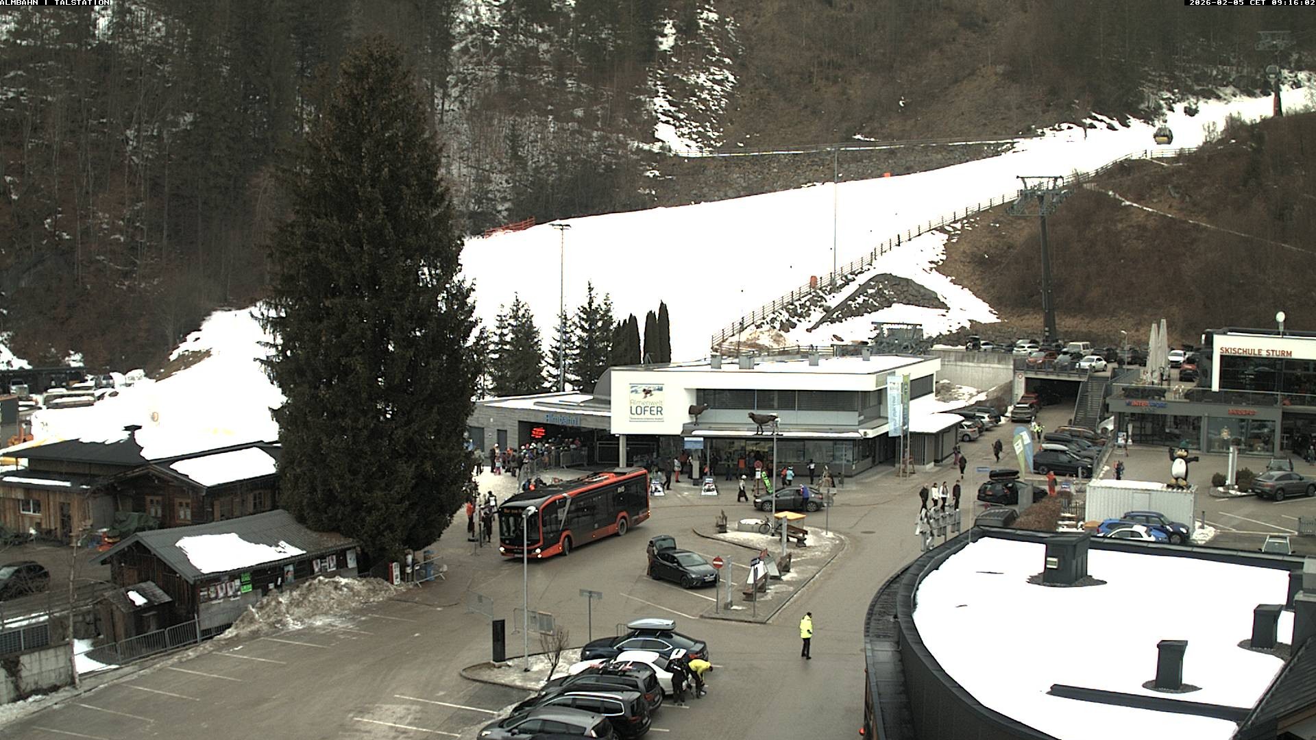 Archiv Foto Webcam Lofereralmbahn 1 - Talstation
