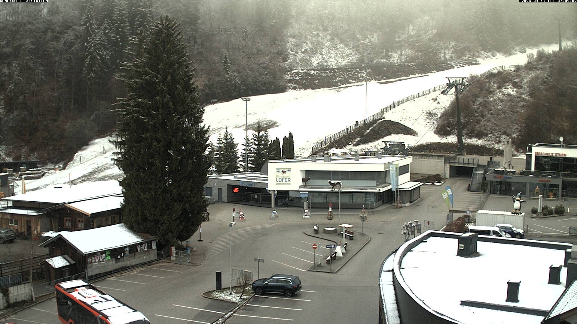 Archiv Foto Webcam Lofereralmbahn 1 - Talstation