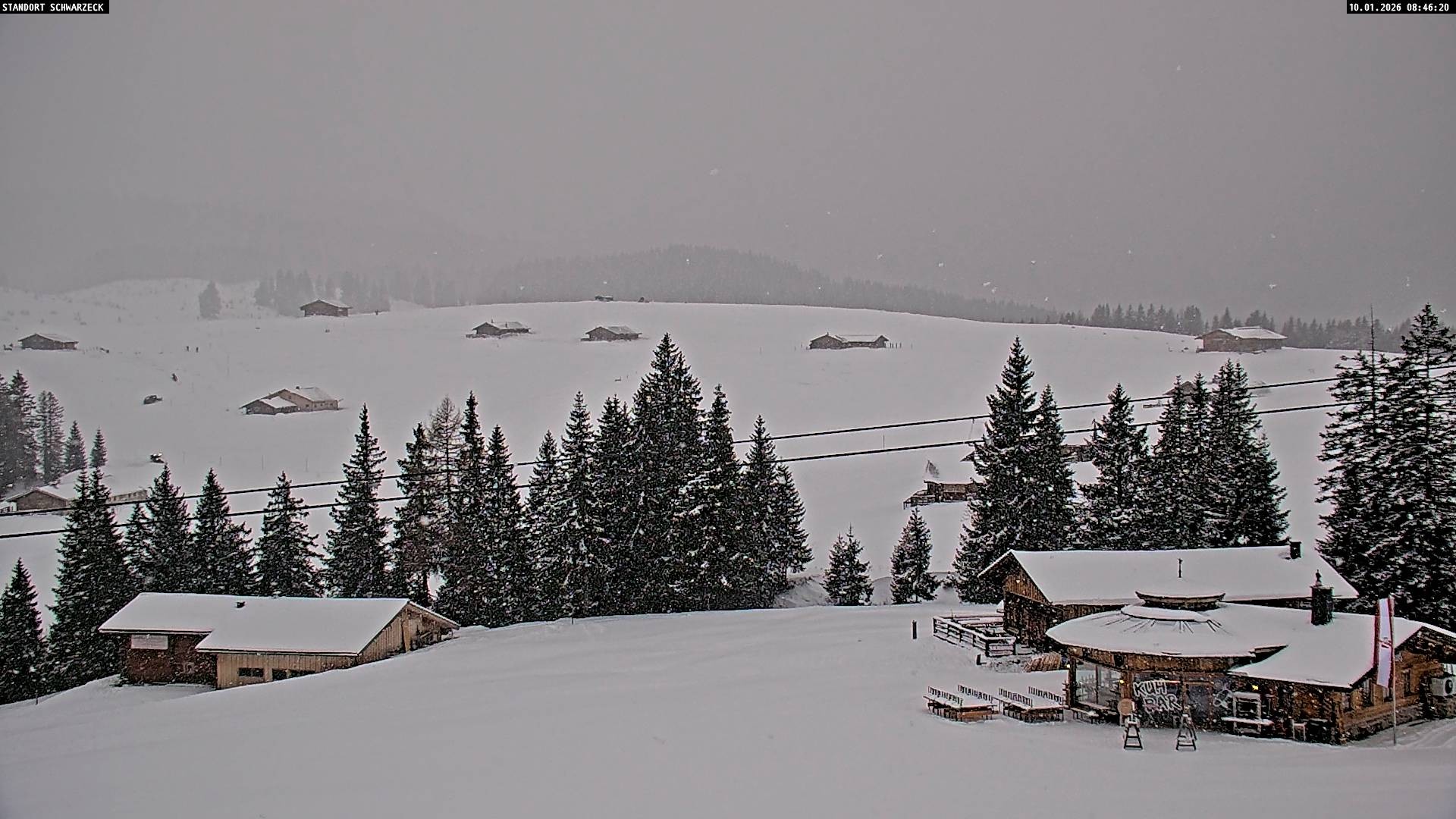 Archiv Foto Webcam Almenwelt Lofer: Rundwanderweg und Höhenloipe