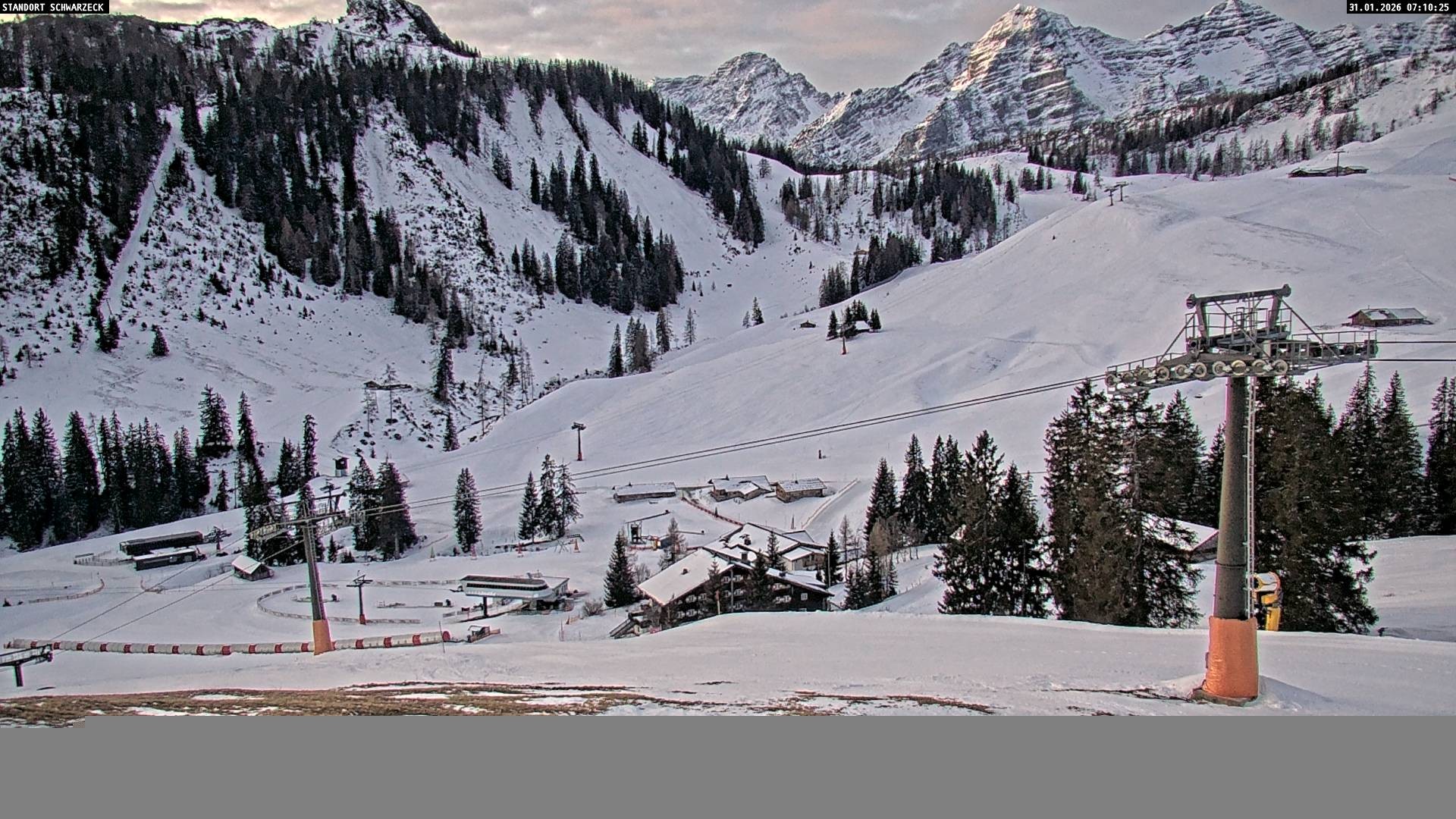 Archiv Foto Webcam Almenwelt Lofer: Rundwanderweg und Höhenloipe