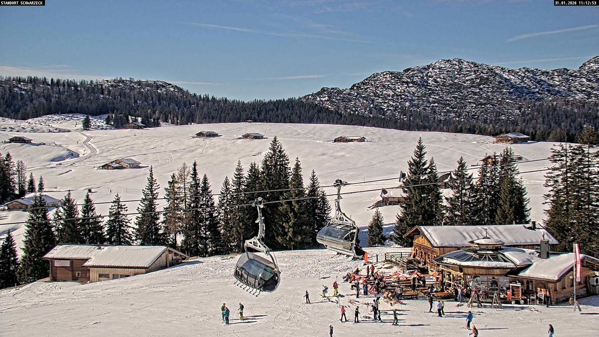 Archiv Foto Webcam Almenwelt Lofer: Rundwanderweg und Höhenloipe